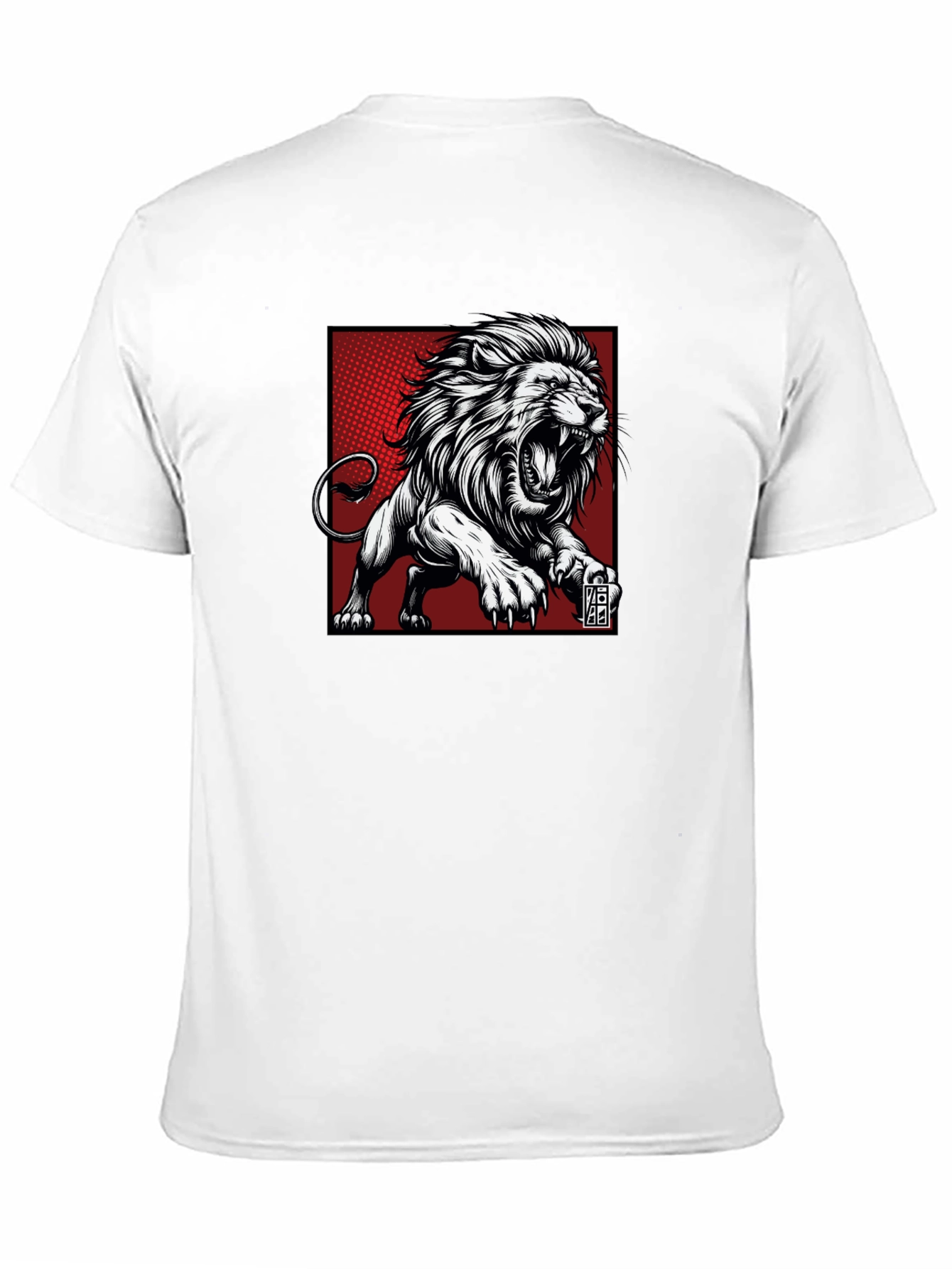 Roaring Lion Graphic Tee - Black Cotton T-Shirt