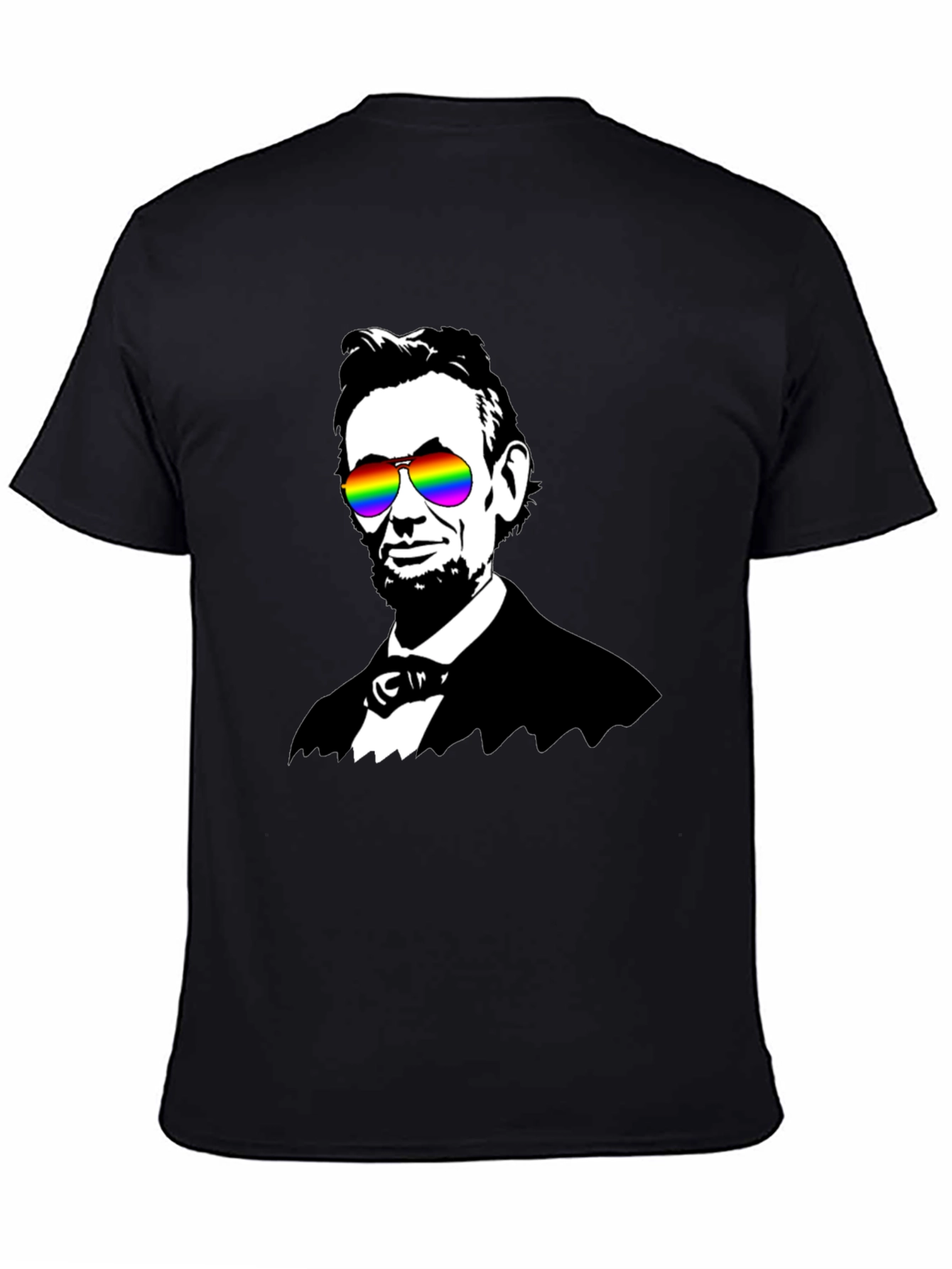 Abraham Lincoln Rainbow Sunglasses Graphic Tee