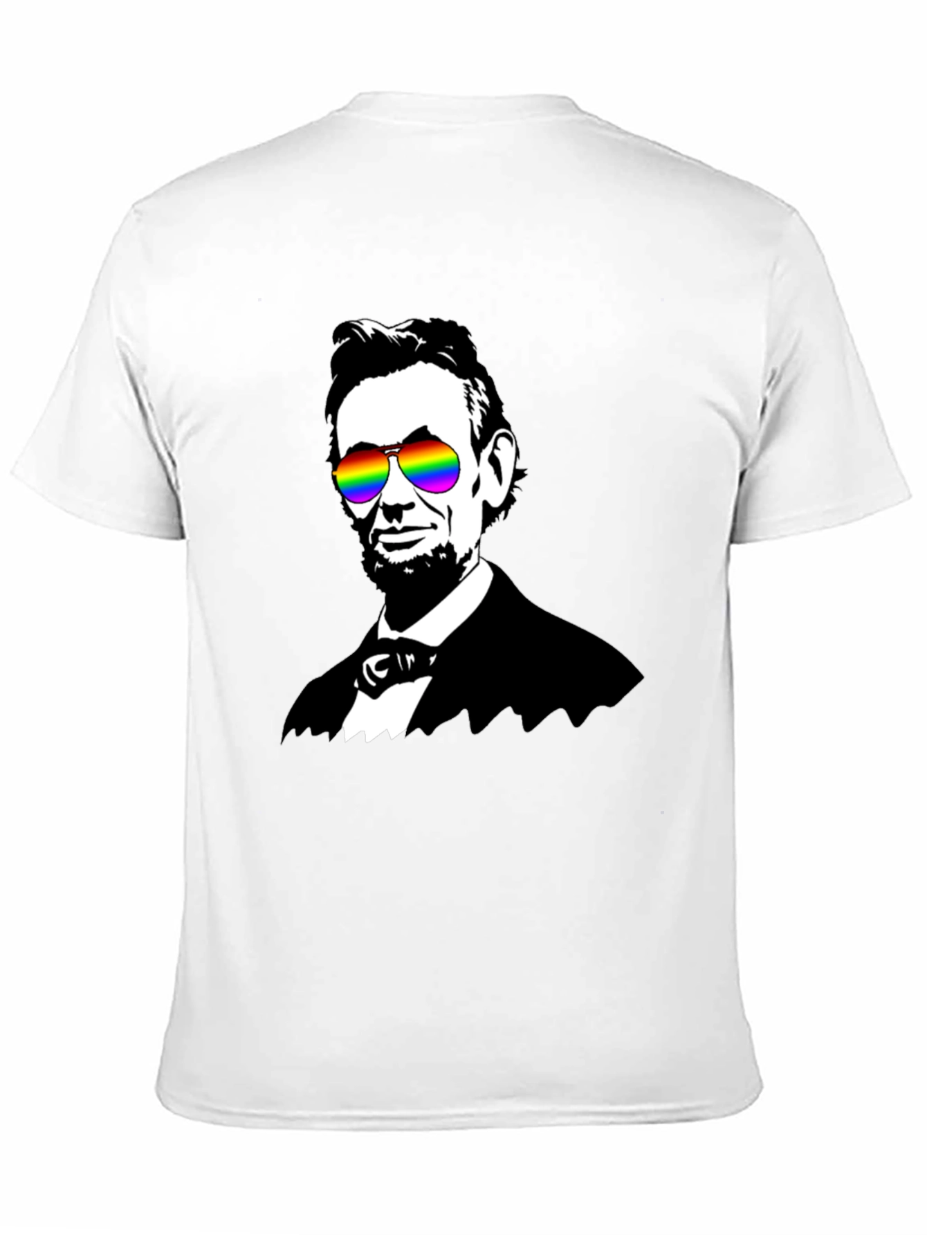 Abraham Lincoln Rainbow Sunglasses Graphic Tee