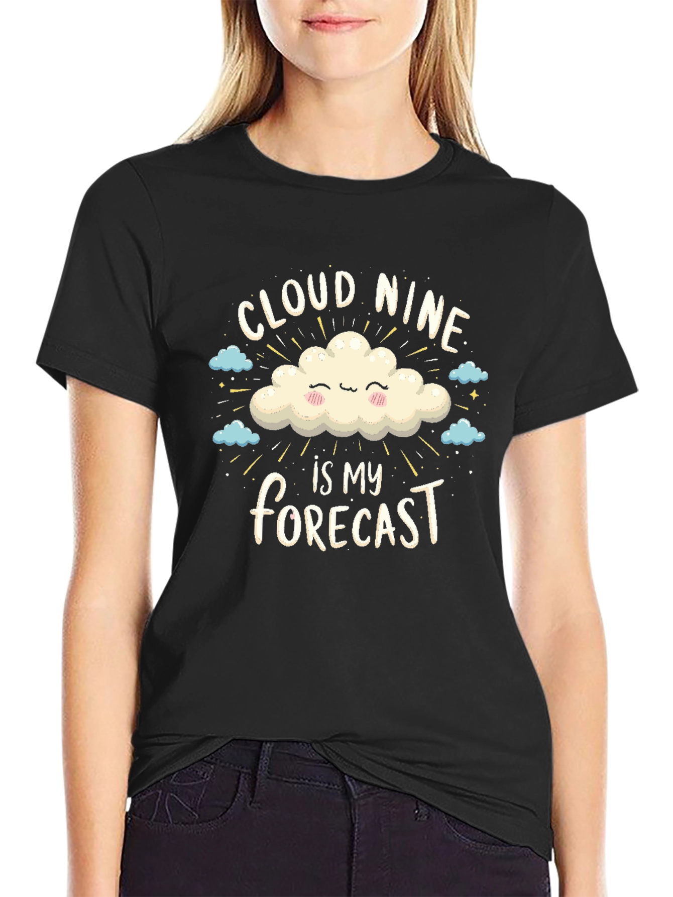 Cloud Nine T-Shirt - Positive Vibes