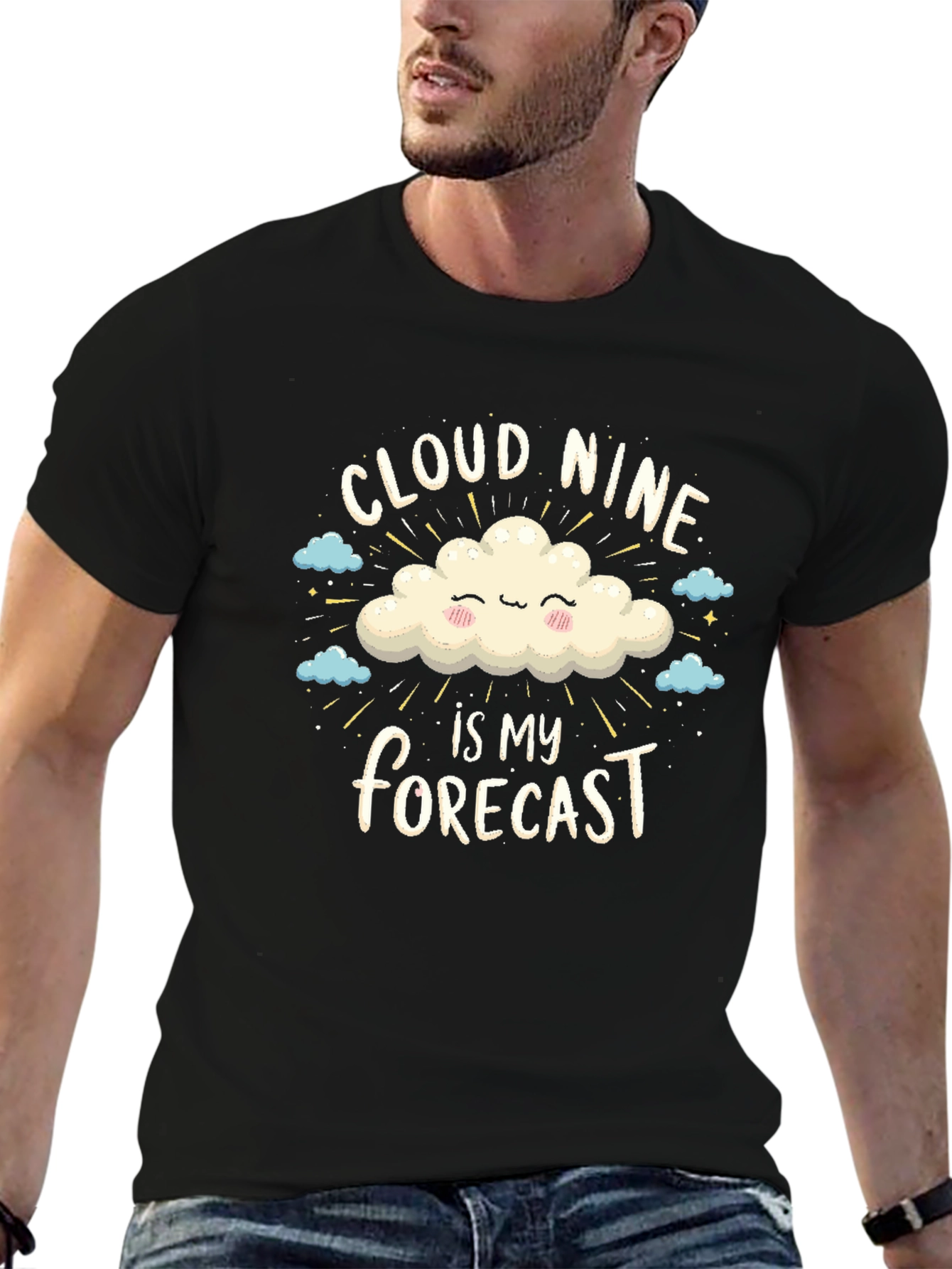 Cloud Nine T-Shirt - Positive Vibes