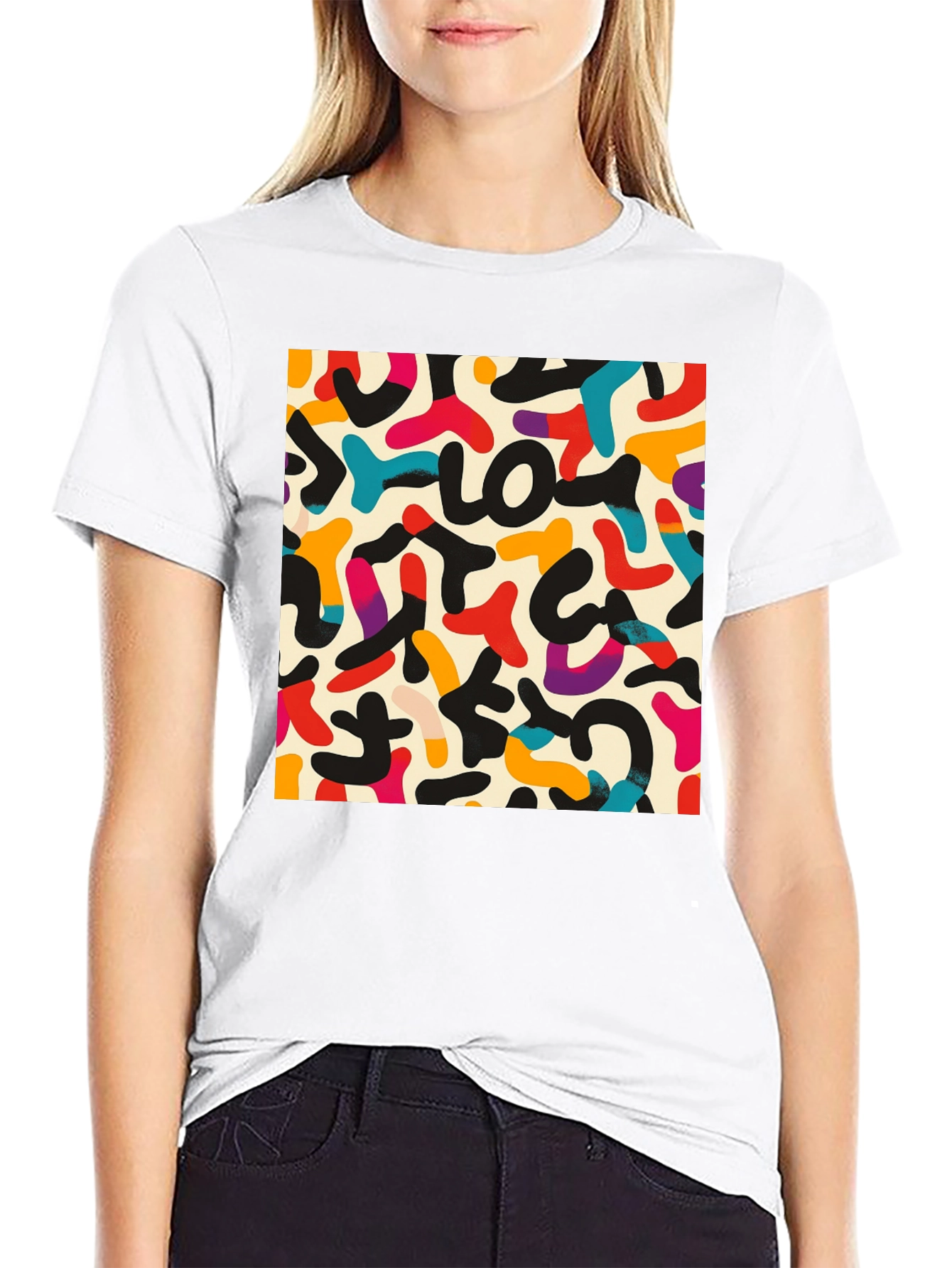 Abstract Retro Art T-Shirt
