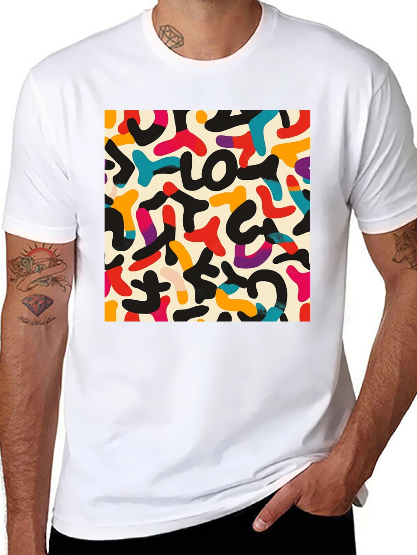 Abstract Retro Art T-Shirt