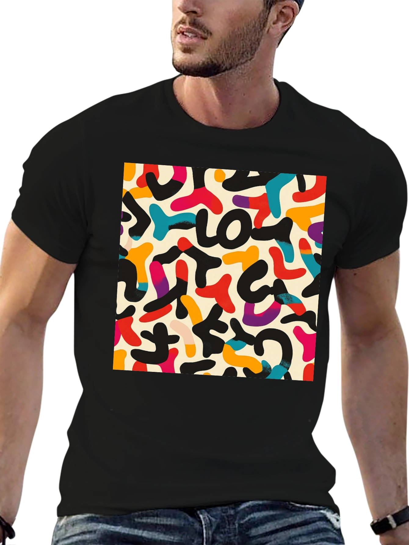 Abstract Retro Art T-Shirt
