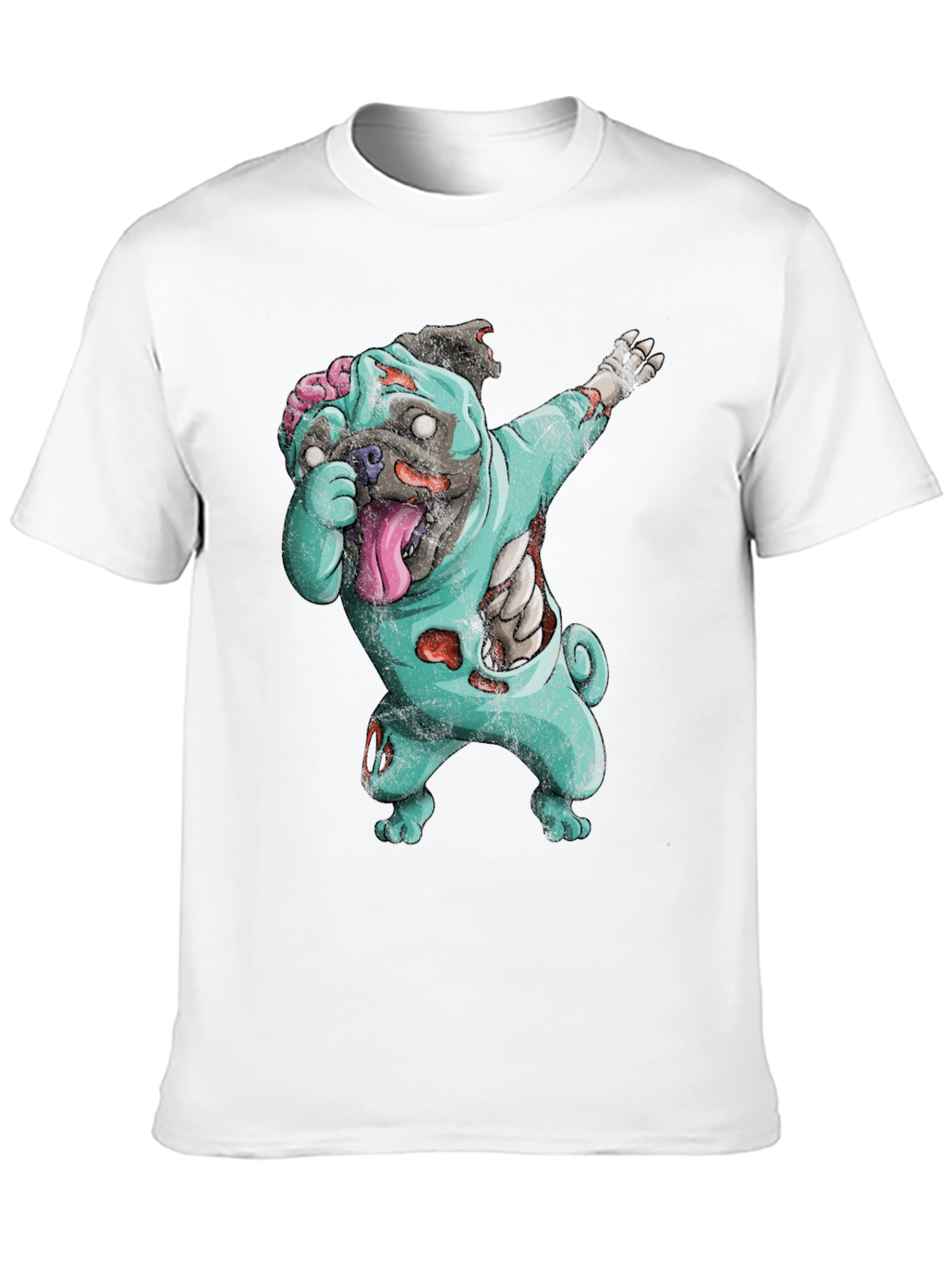 Zombie Pug Dabbing T-Shirt
