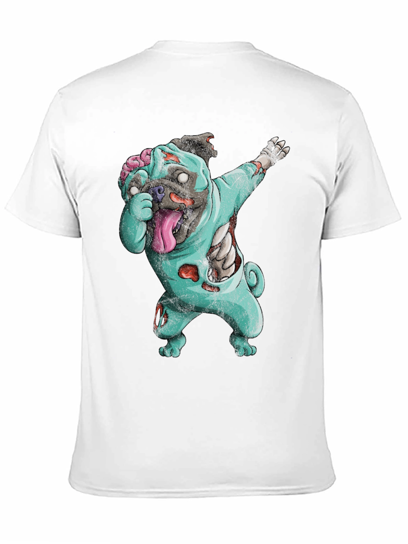 Zombie Pug Dabbing T-Shirt