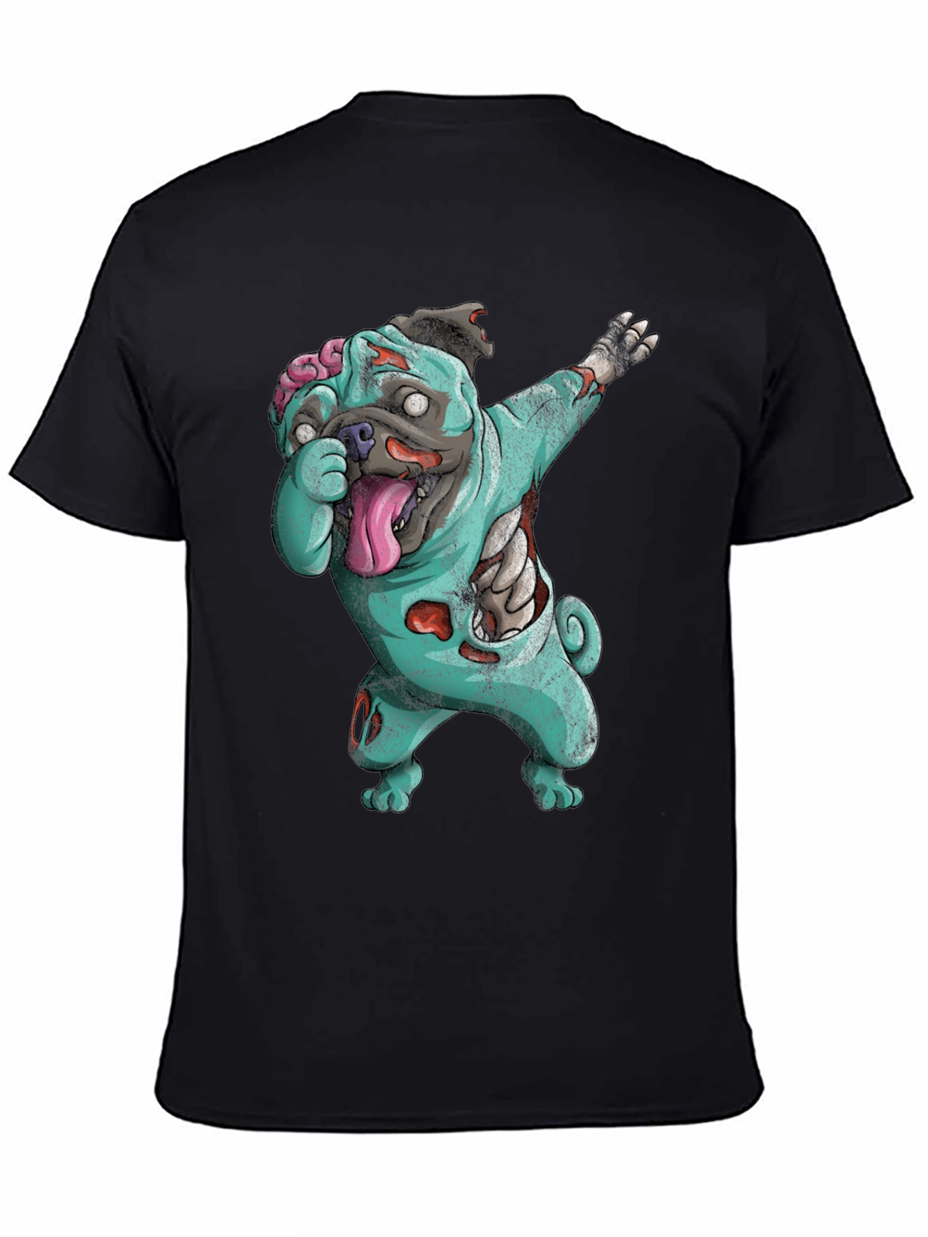 Zombie Pug Dabbing T-Shirt