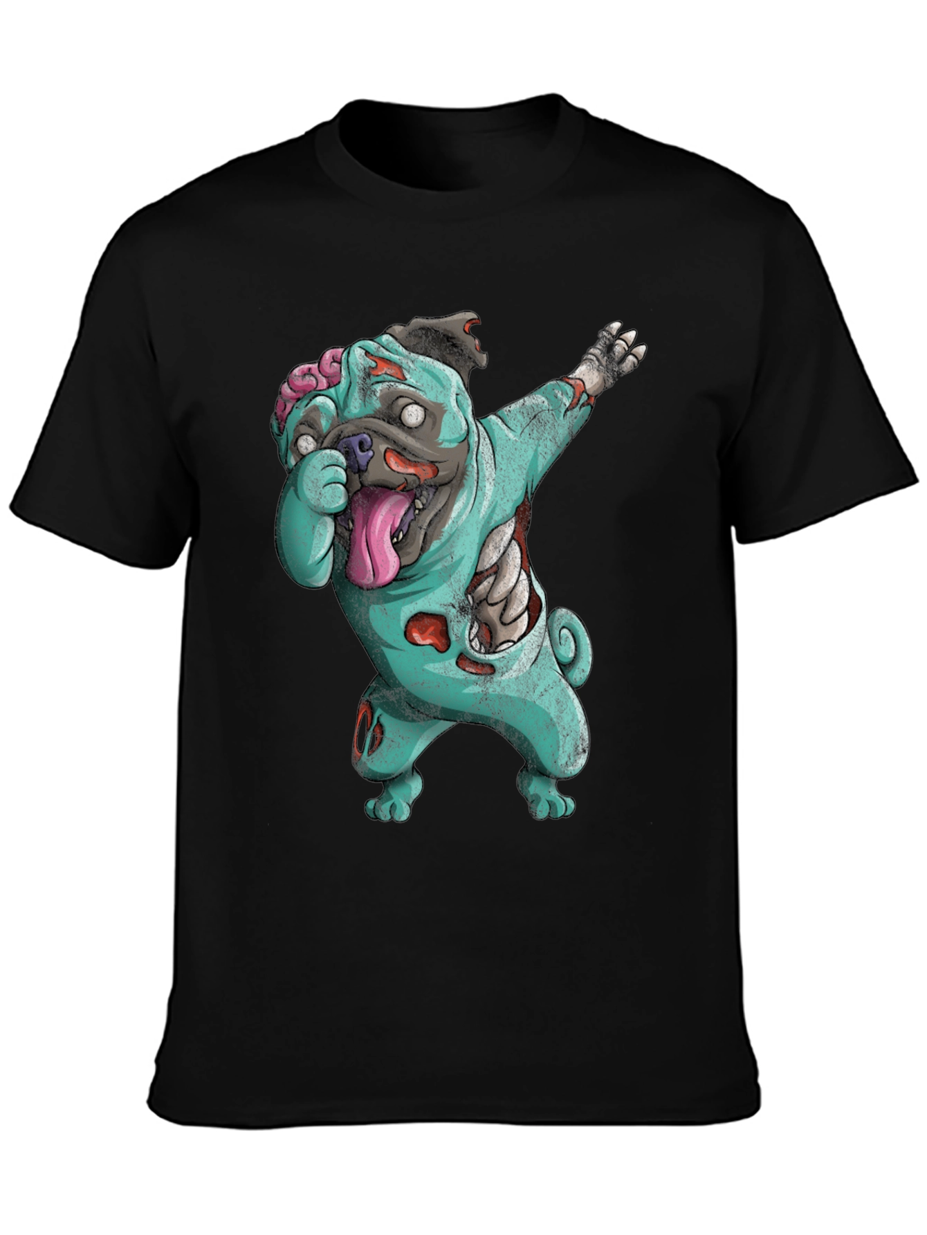 Zombie Pug Dabbing T-Shirt