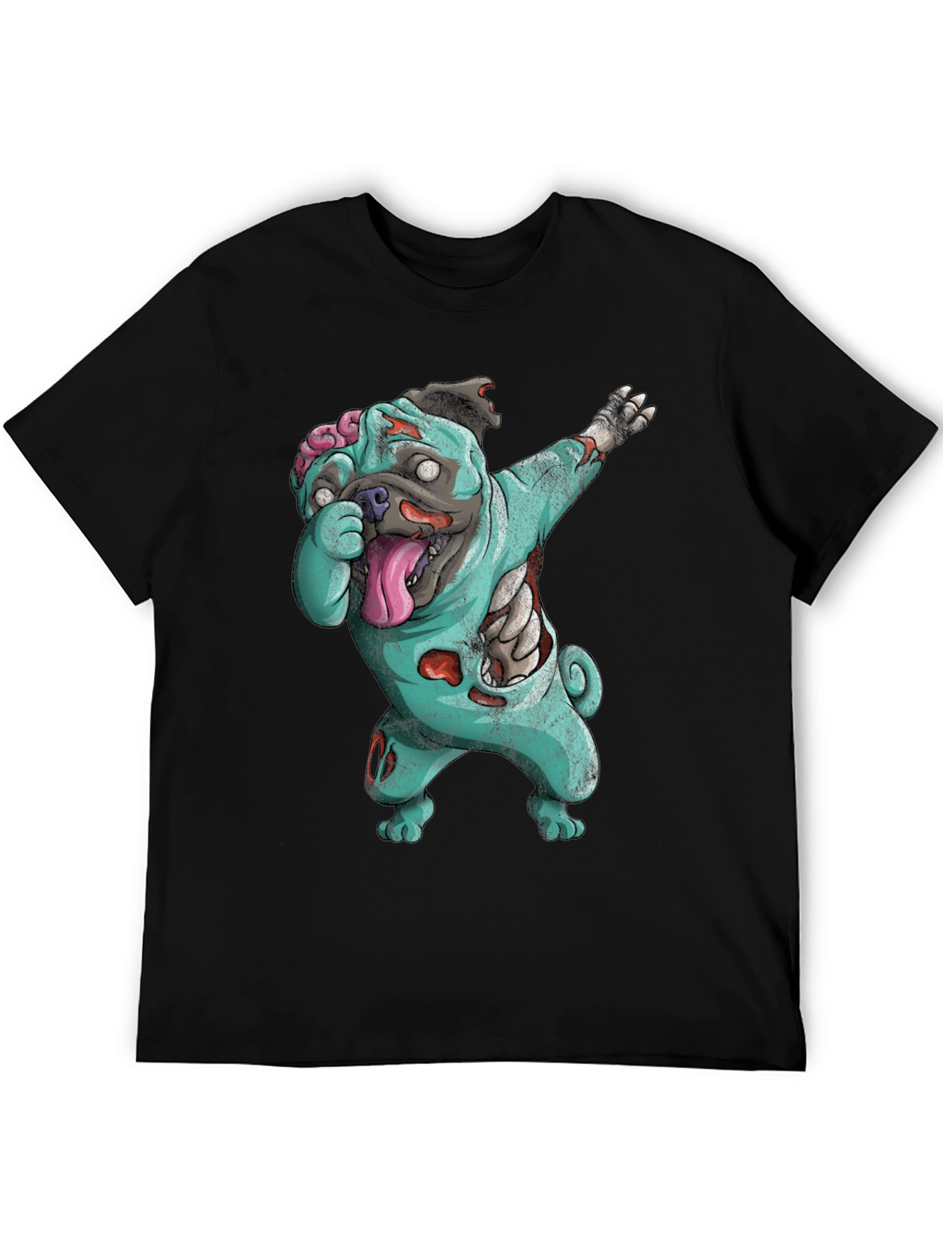 Zombie Pug Dabbing T-Shirt