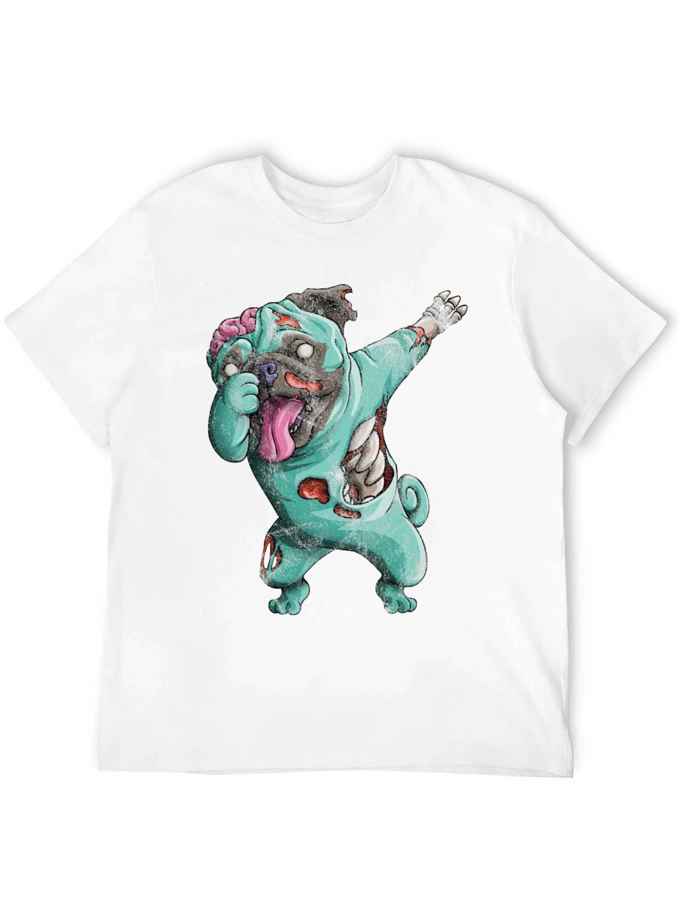 Zombie Pug Dabbing T-Shirt
