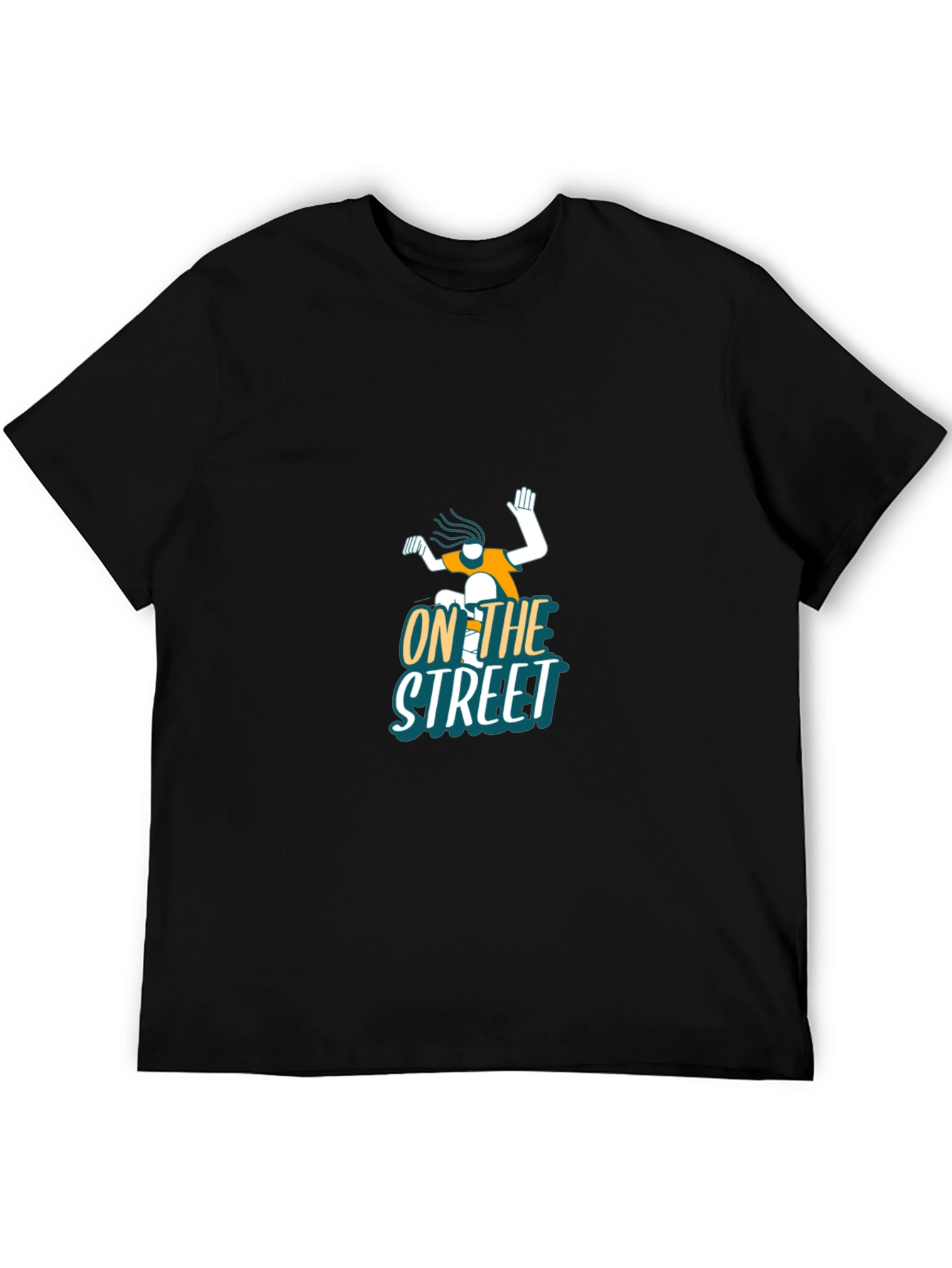 Cool On The Street Graphic Black T-Shirt