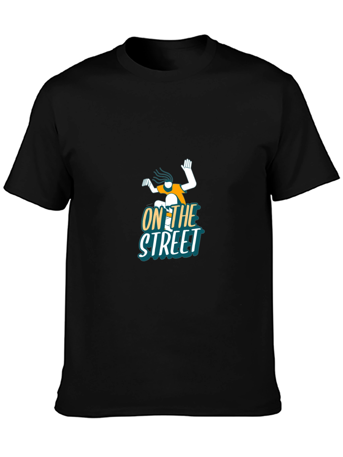 Cool On The Street Graphic Black T-Shirt