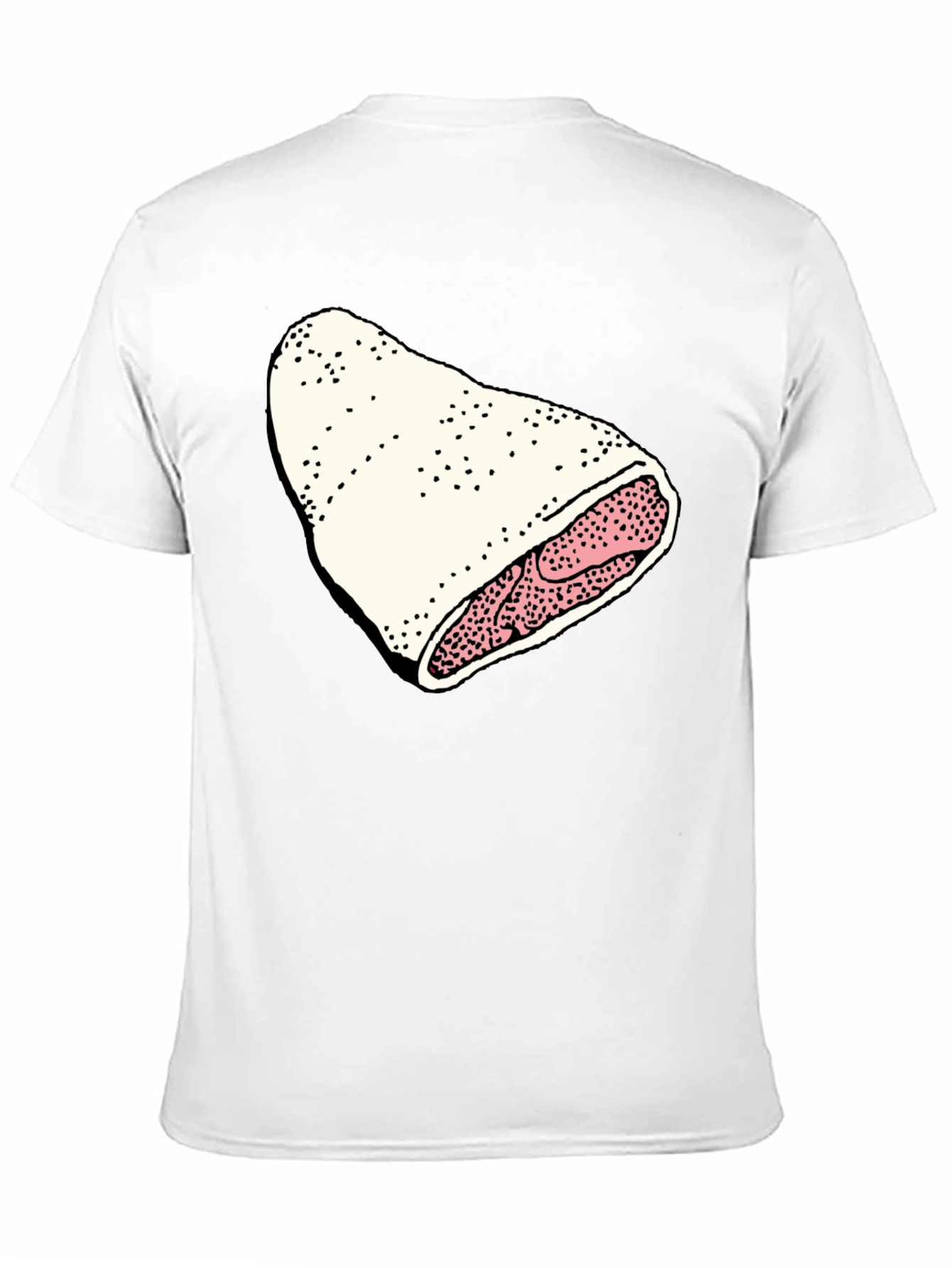 Novelty Black T-Shirt with Fun Food Graphic