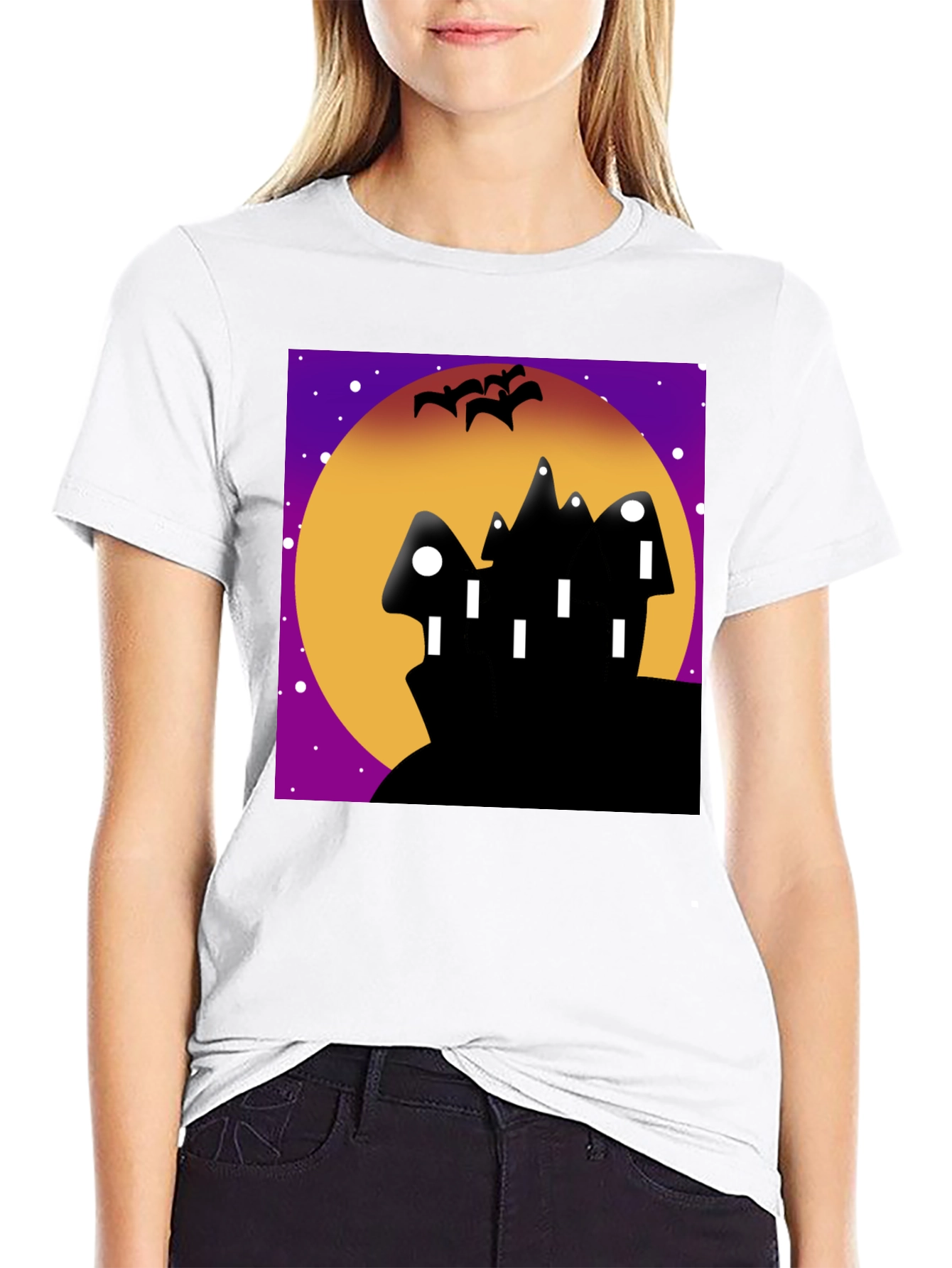 Spooky Black Halloween T-Shirt
