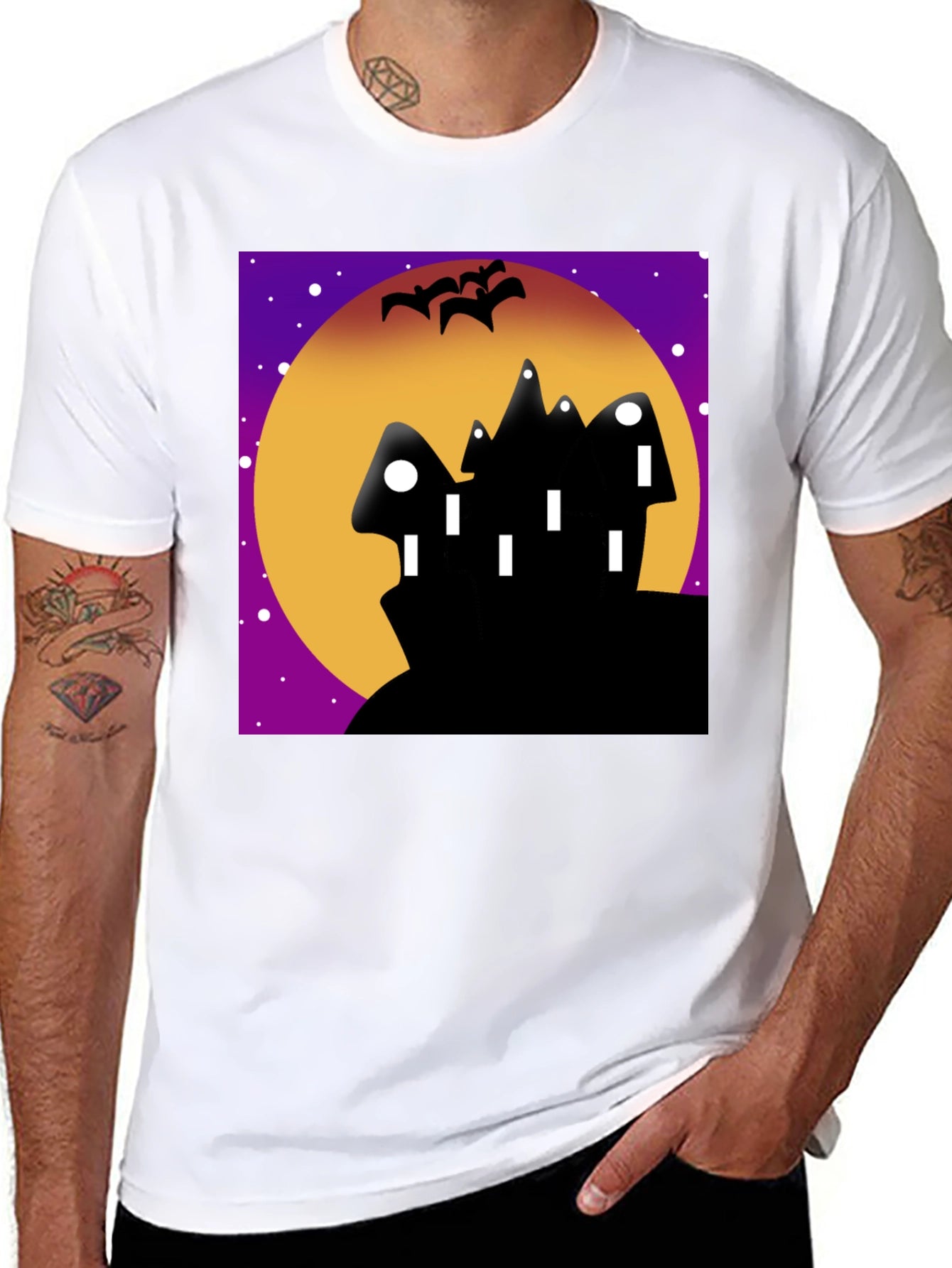 Spooky Black Halloween T-Shirt
