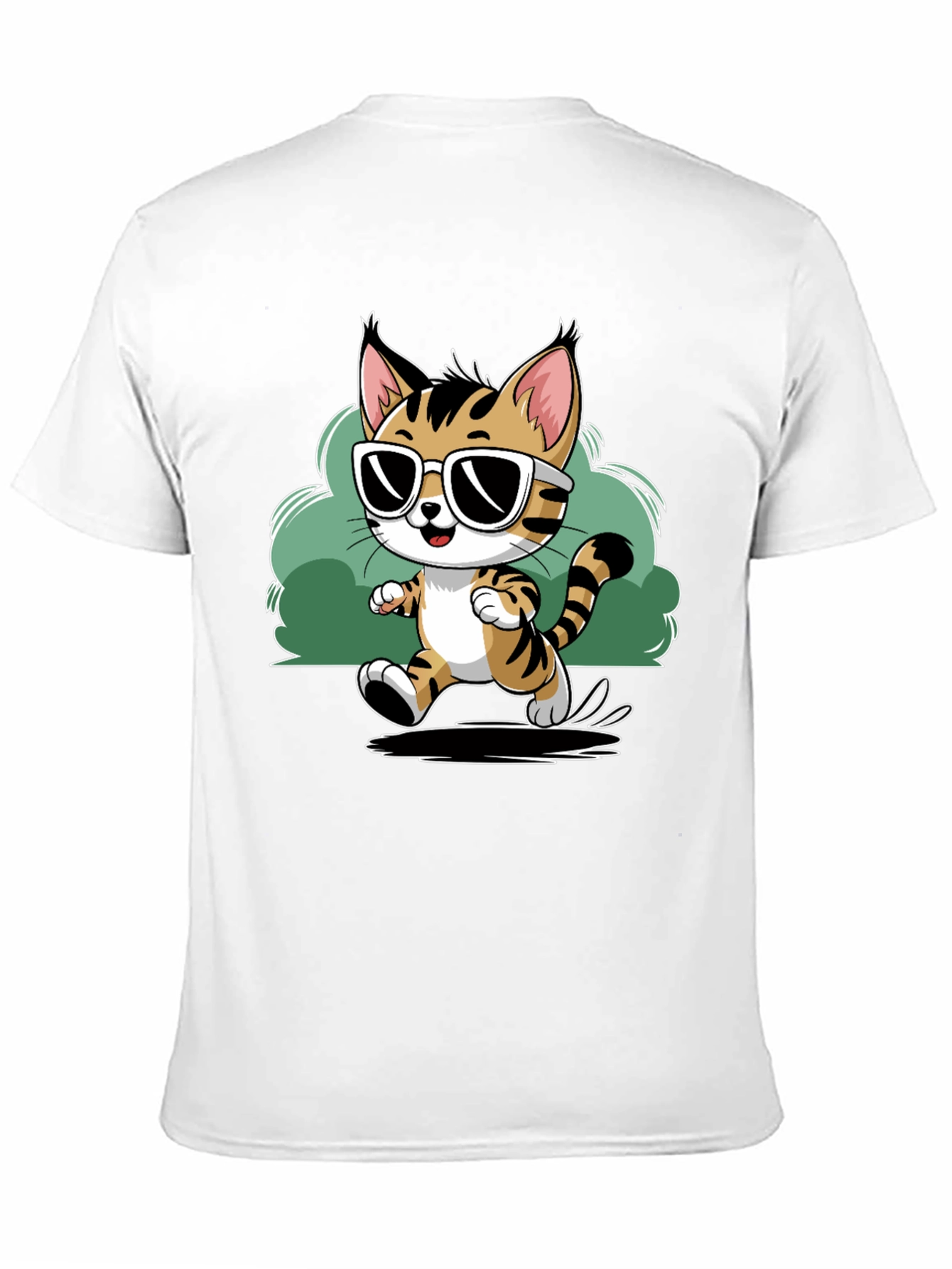 Cool Cat Tee - Stylish Cartoon Graphic T-Shirt