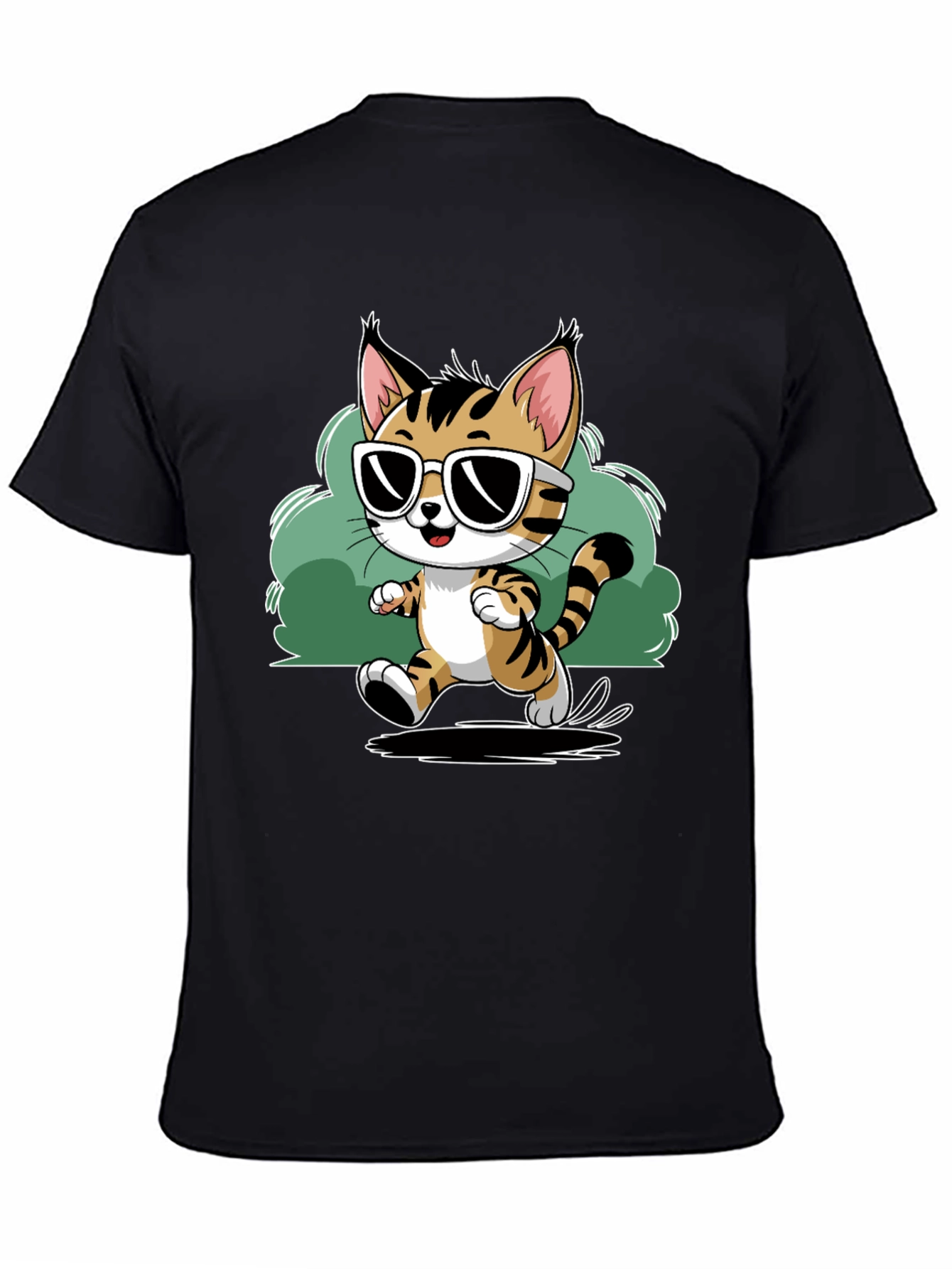 Cool Cat Tee - Stylish Cartoon Graphic T-Shirt