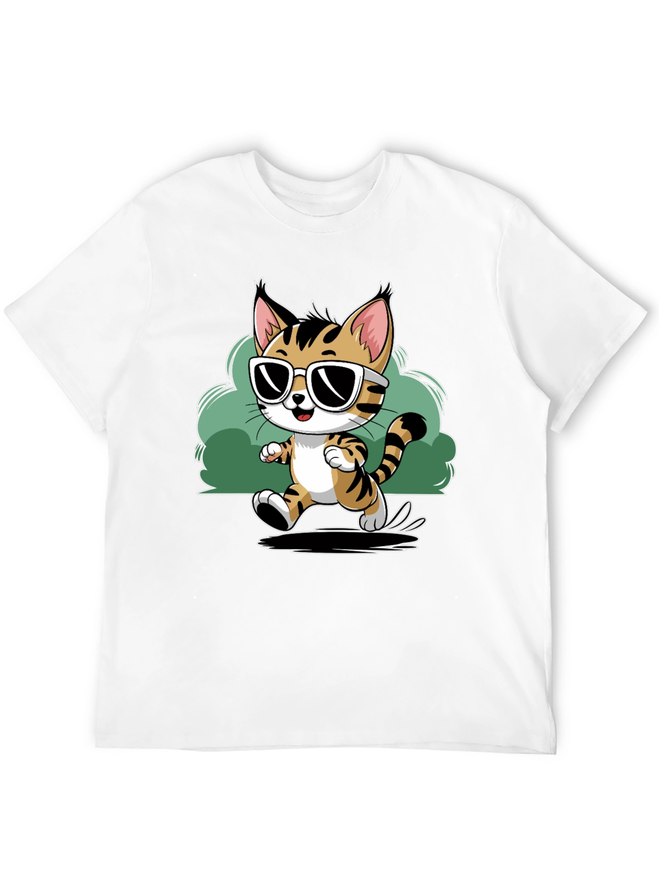 Cool Cat Tee - Stylish Cartoon Graphic T-Shirt