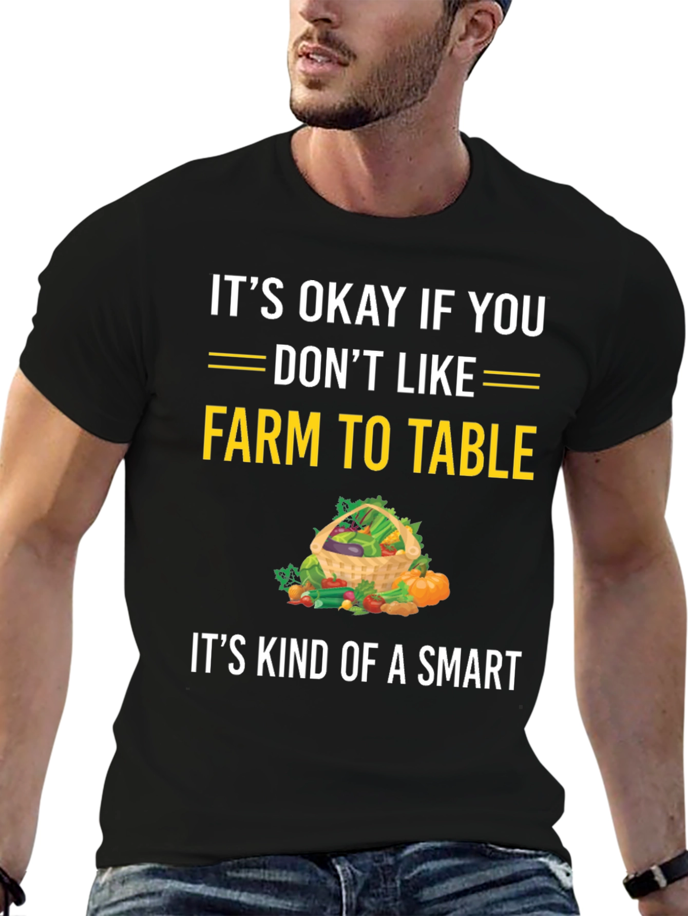 Farm to Table T-Shirt - Funny Vegetarian Tee