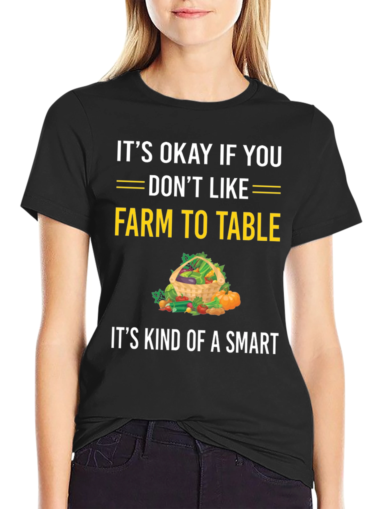 Farm to Table T-Shirt - Funny Vegetarian Tee