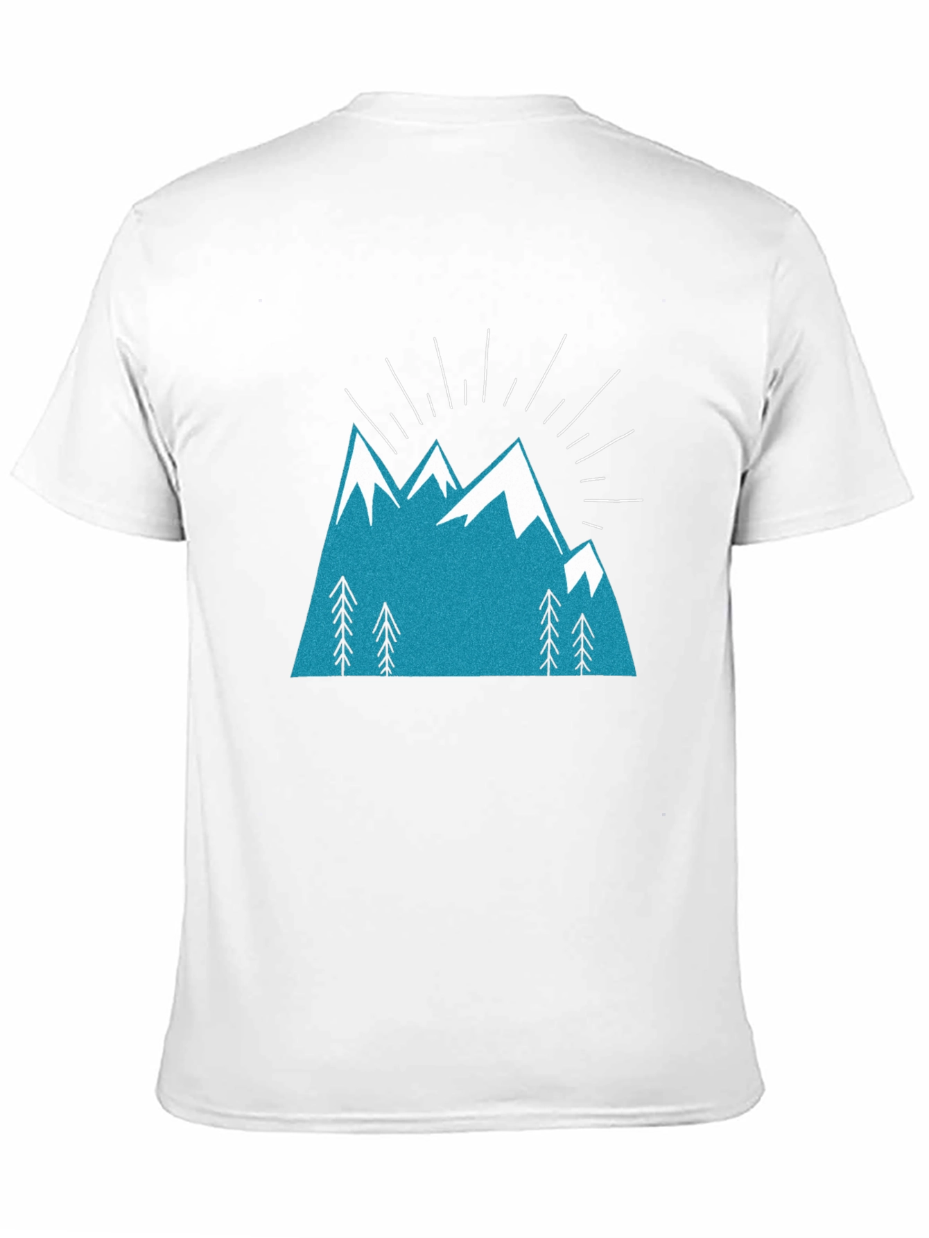 Mountain Peak Graphic Tee - Black