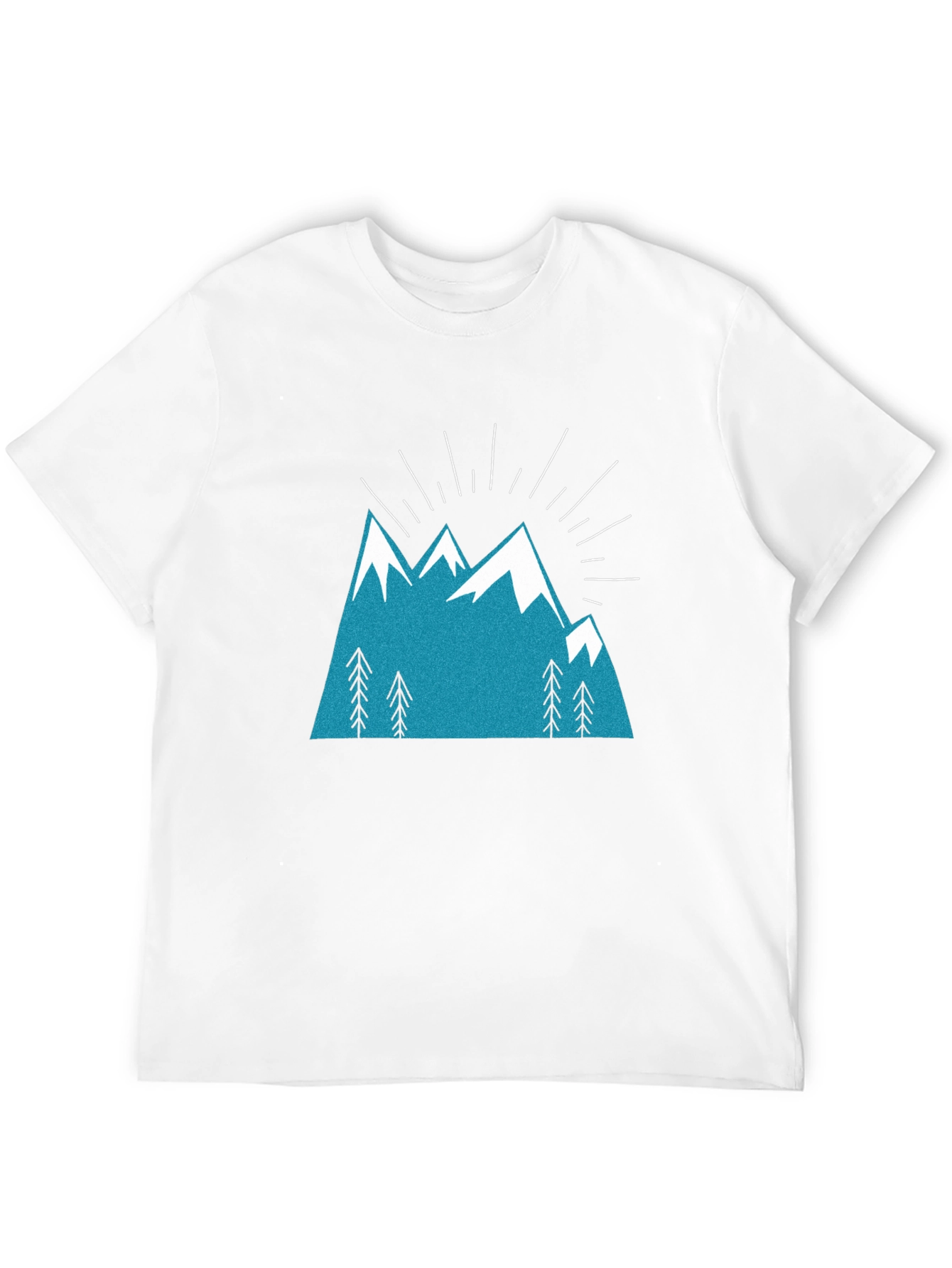 Mountain Peak Graphic Tee - Black