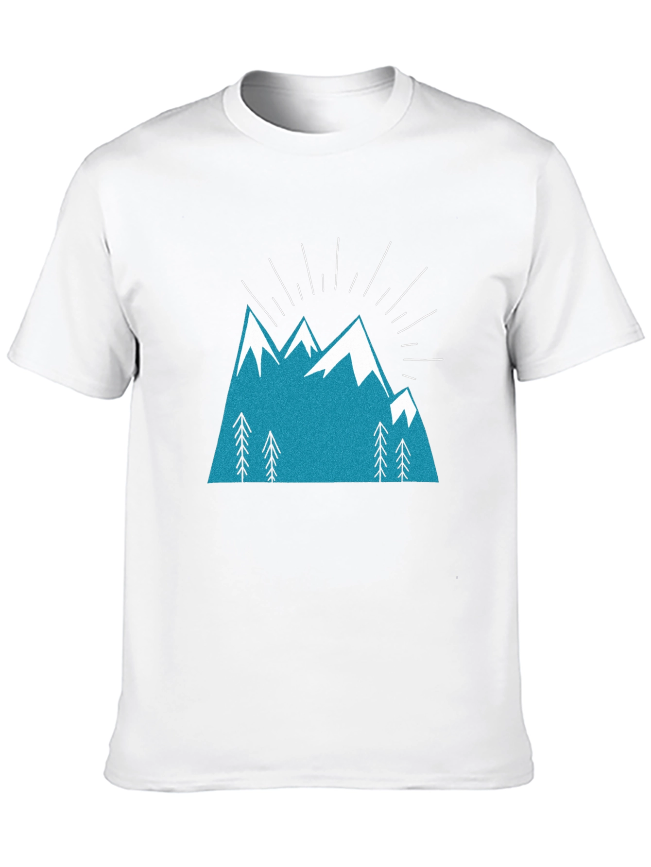 Mountain Peak Graphic Tee - Black