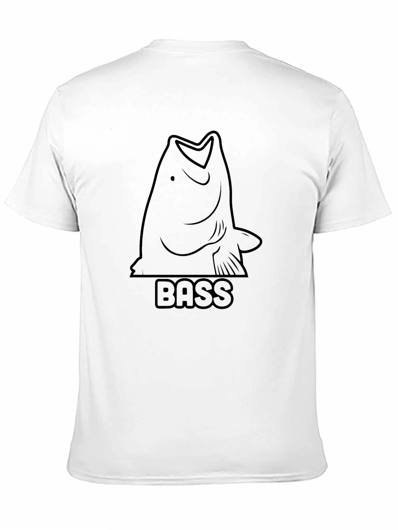 Bass Fish Graphic Tee - Mens Black T-Shirt