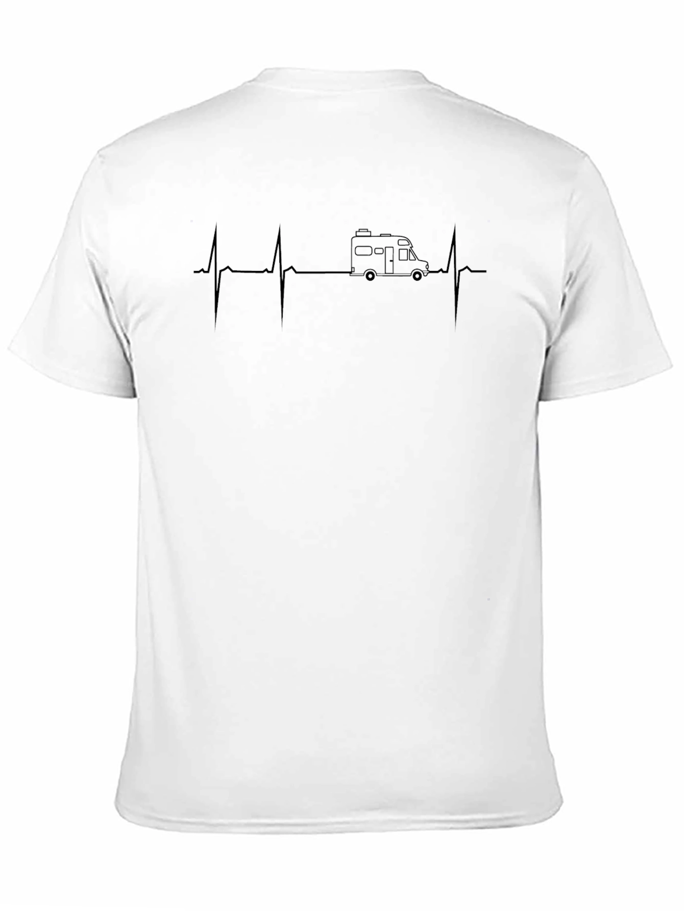 RV Heartbeat T-Shirt - Camping Enthusiast Tee