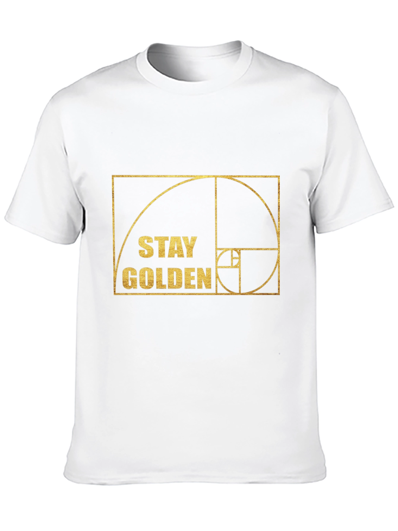 Stay Golden Fibonacci Sequence Black T-Shirt