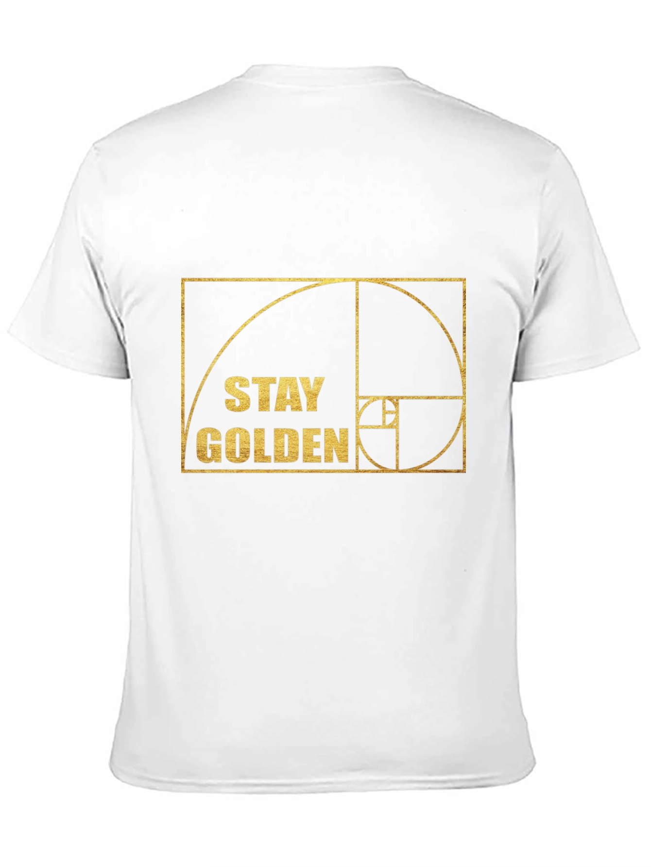 Stay Golden Fibonacci Sequence Black T-Shirt