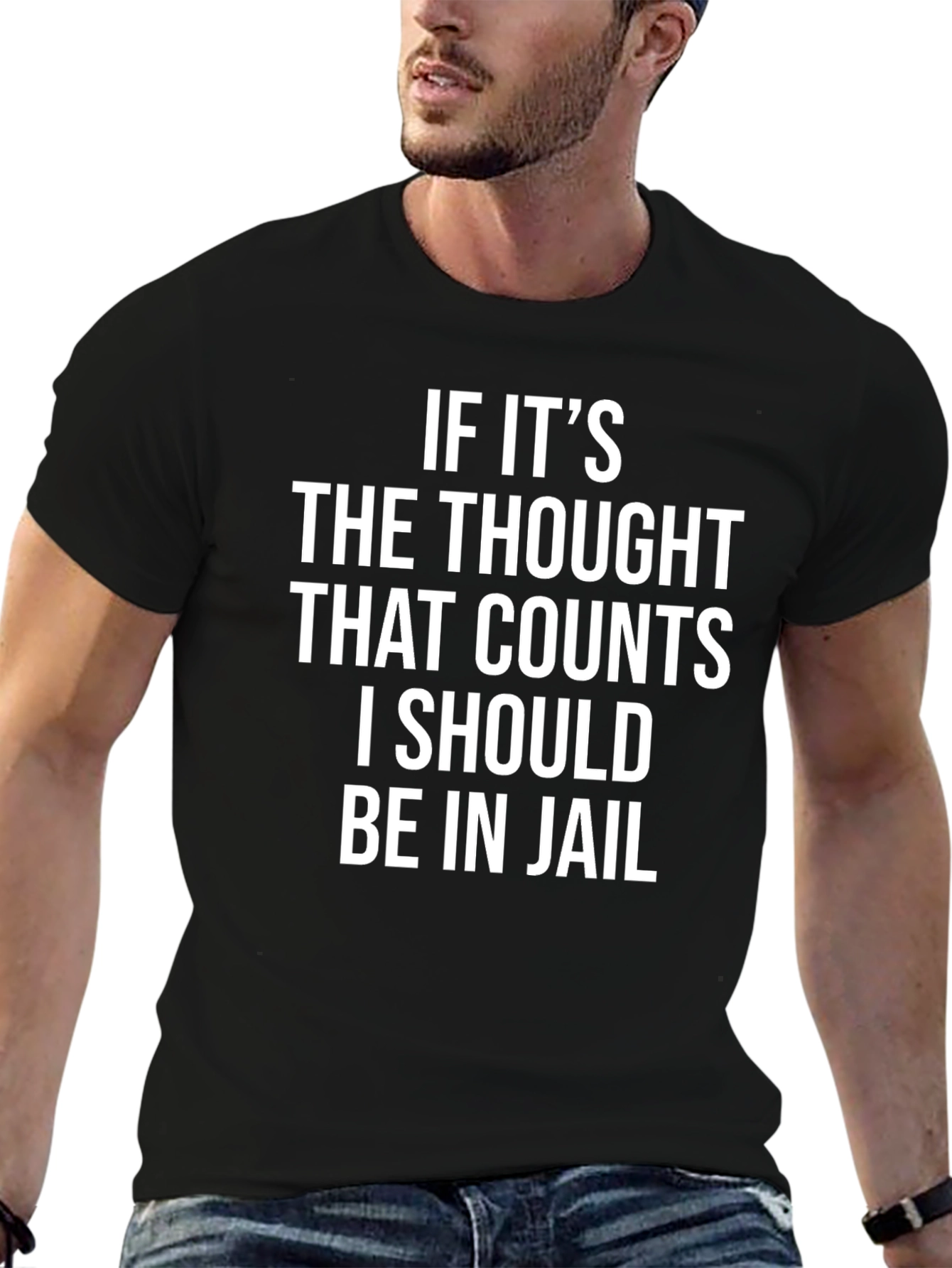 Funny If Thoughts Count Graphic Tee