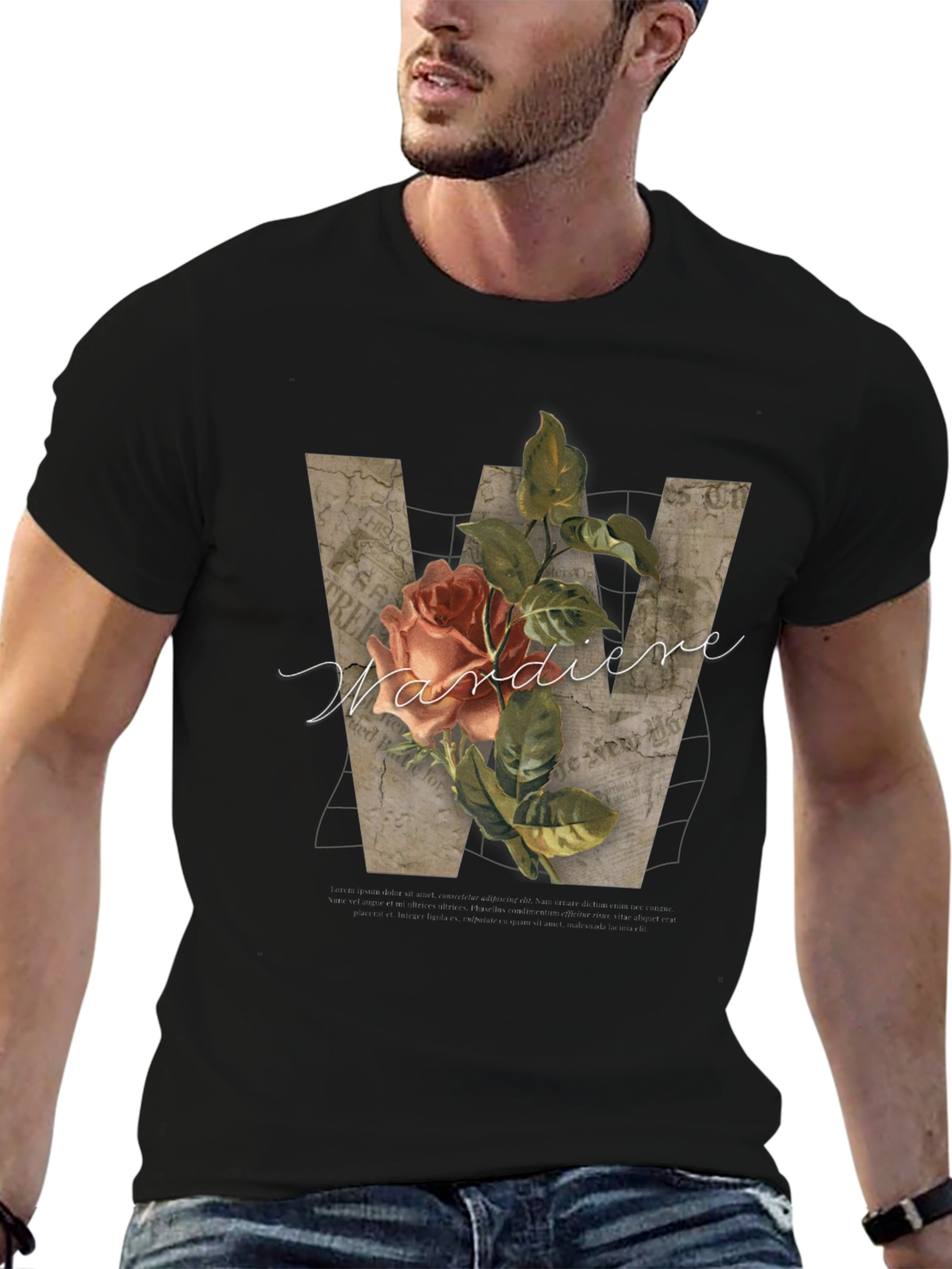 Floral Initial T-Shirt