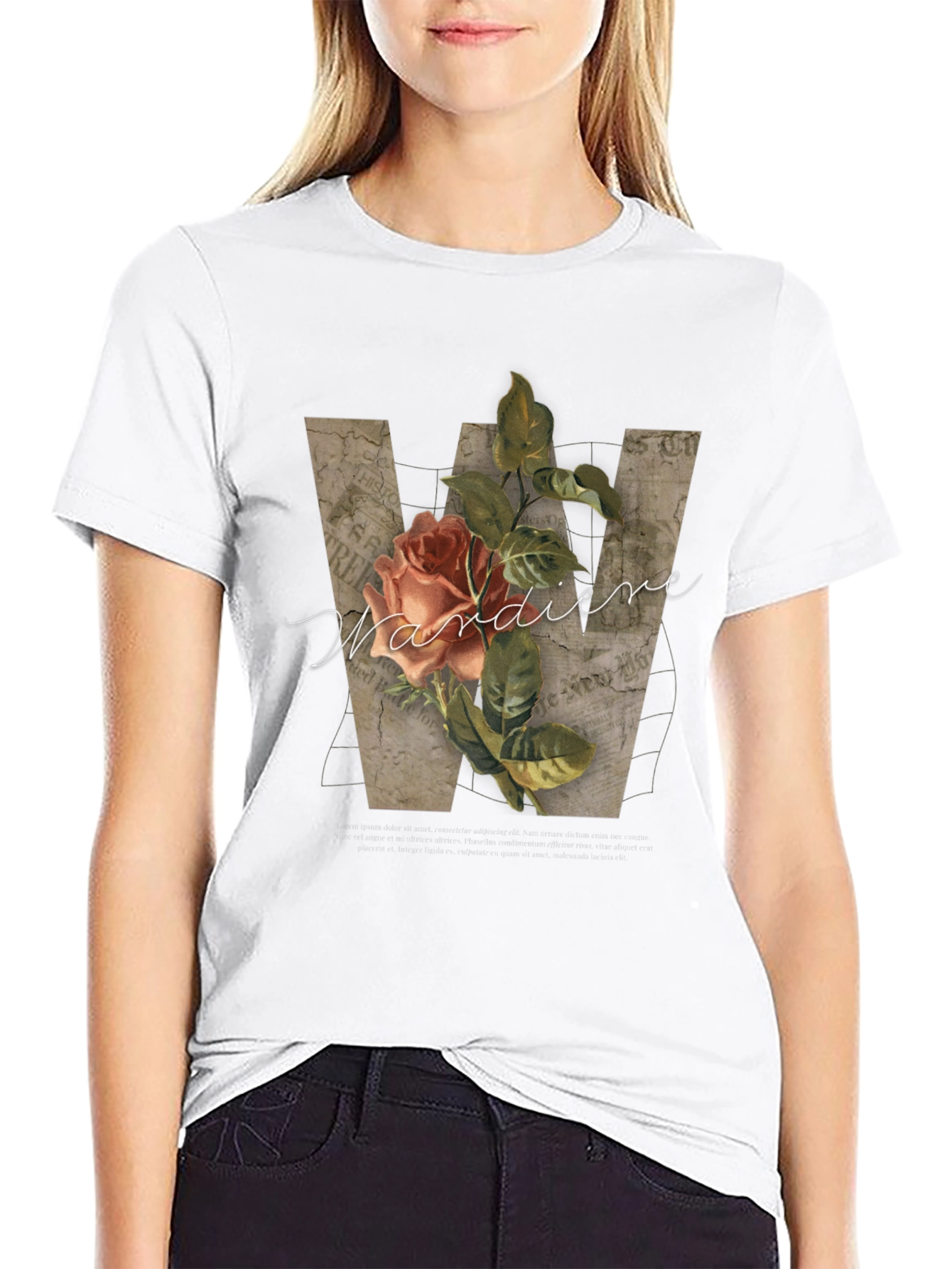 Floral Initial T-Shirt