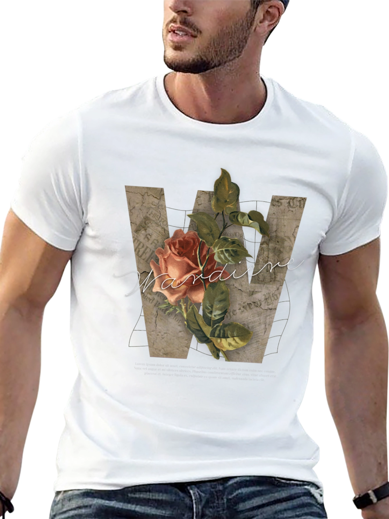 Floral Initial T-Shirt