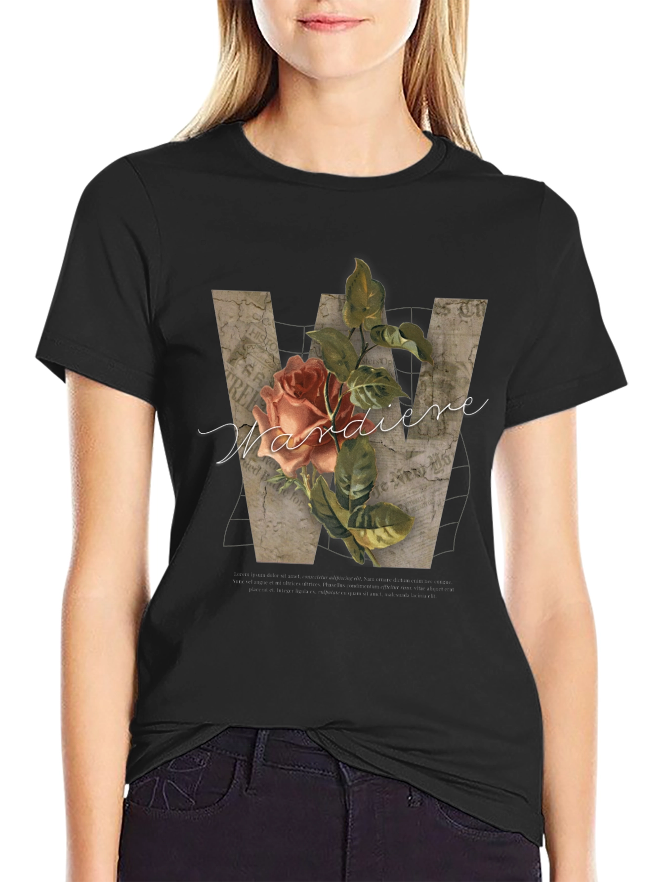 Floral Initial T-Shirt