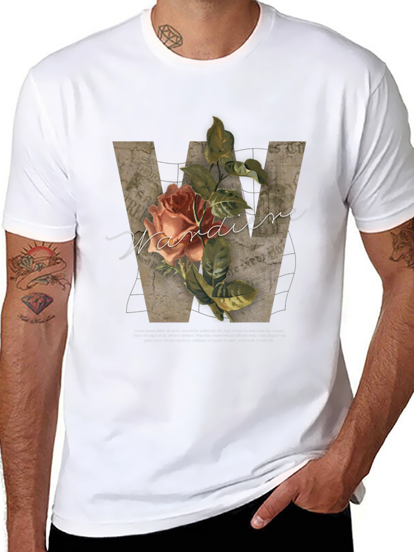 Floral Initial T-Shirt