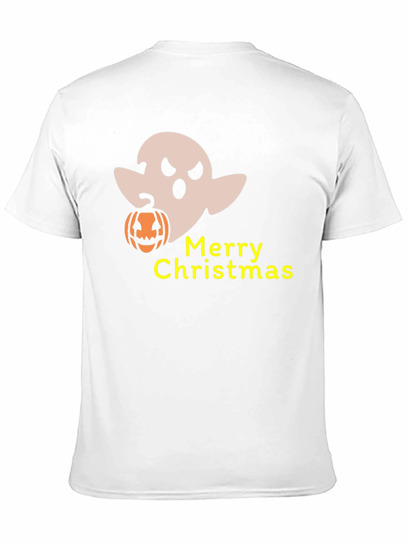 Funny Halloween Ghost Merry Christmas Graphic T-Shirt