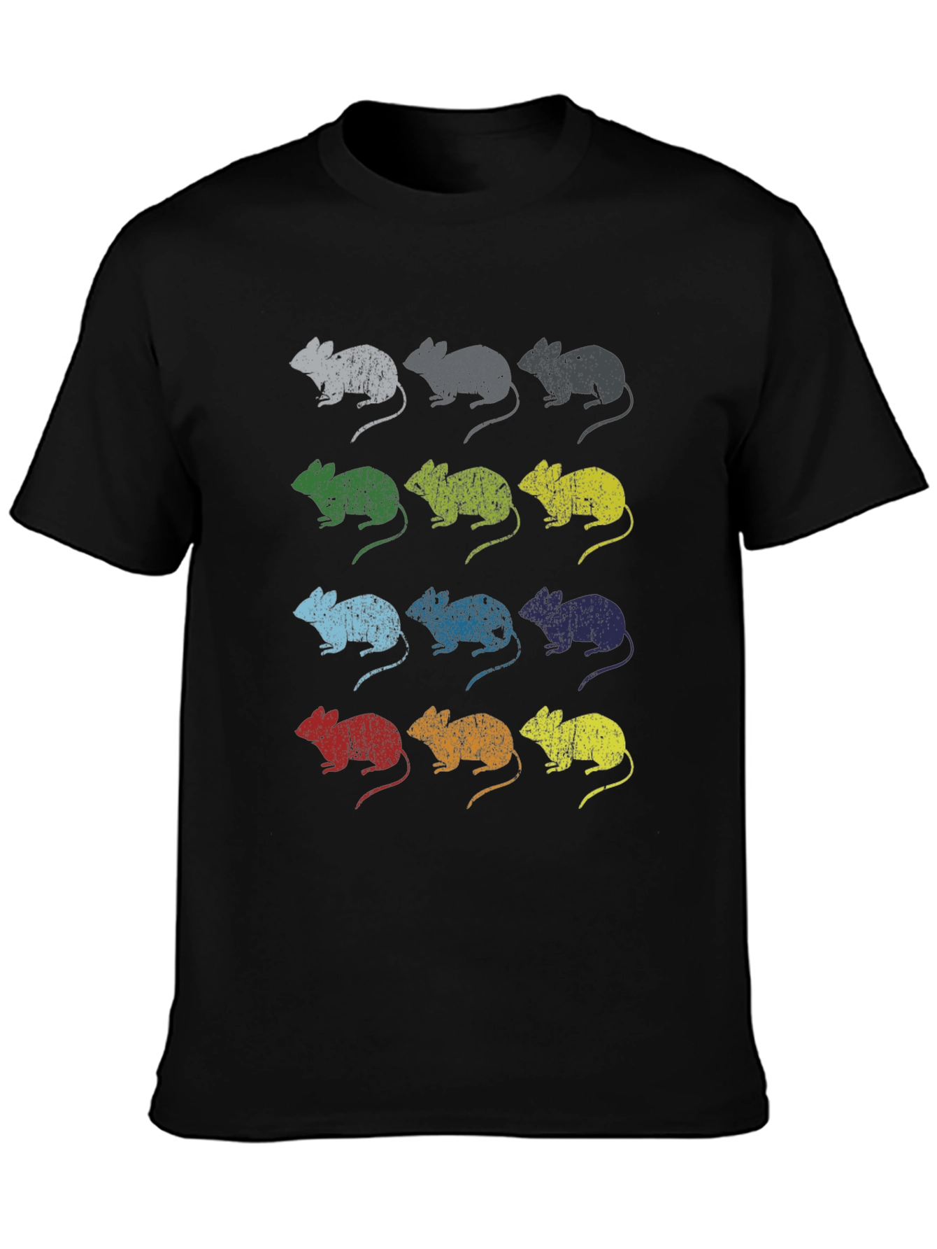 Retro Mouse Graphic T-Shirt - Unisex Black Tee
