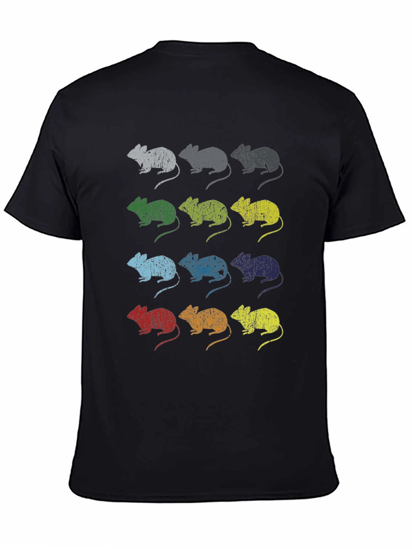Retro Mouse Graphic T-Shirt - Unisex Black Tee