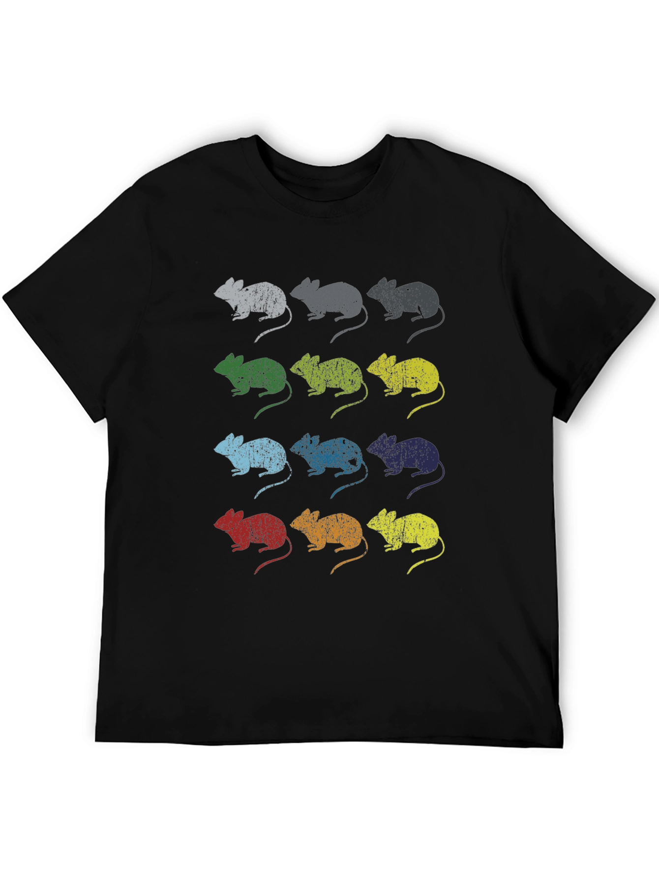Retro Mouse Graphic T-Shirt - Unisex Black Tee