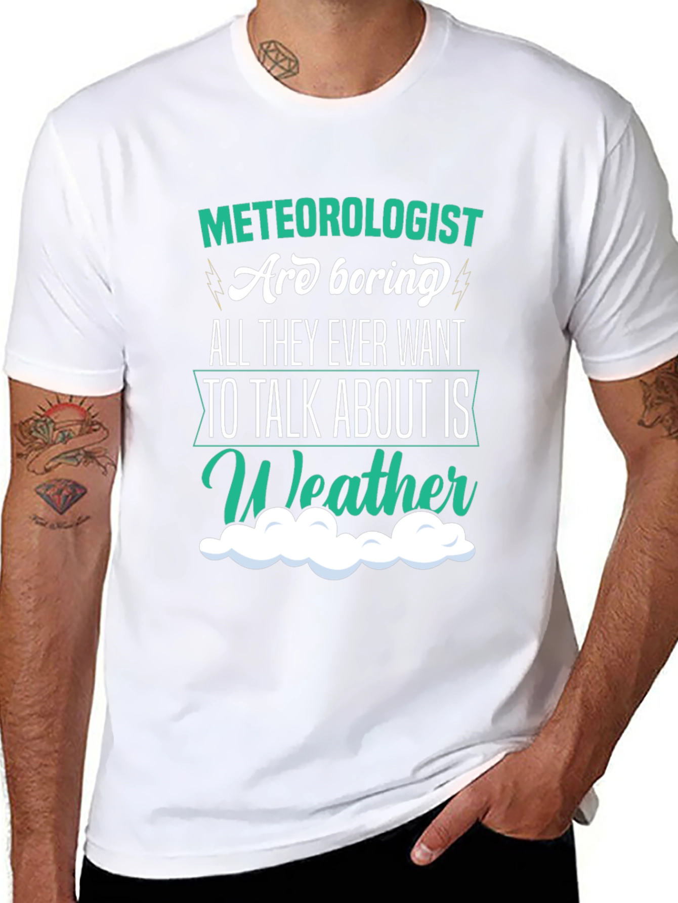 Funny Meteorologist T-Shirt - Weather Talk Tee