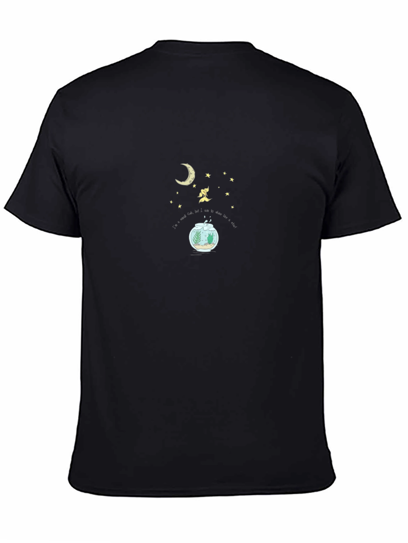 Dreamy Goldfish T-Shirt - Moon & Stars Design
