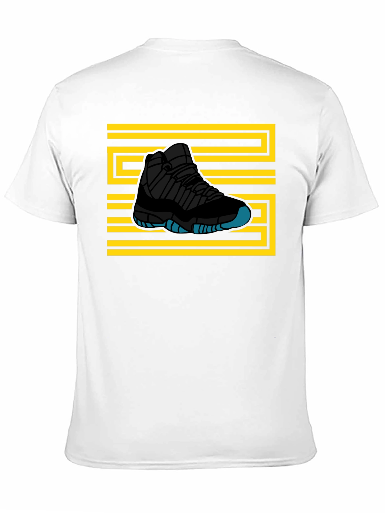 Sneaker Graphic T-Shirt - Black Tee with Shoe Design