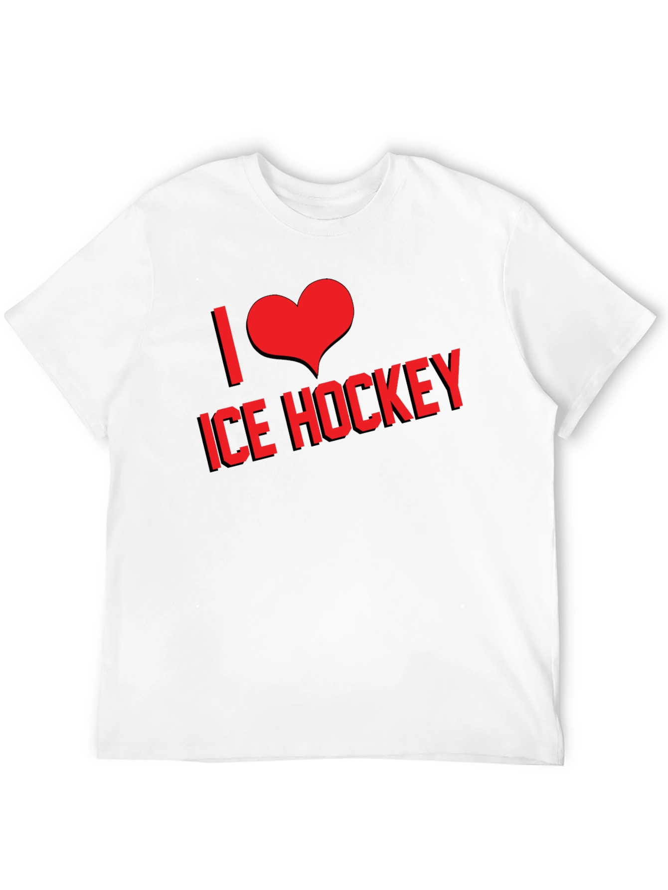 I Love Ice Hockey Graphic T-Shirt
