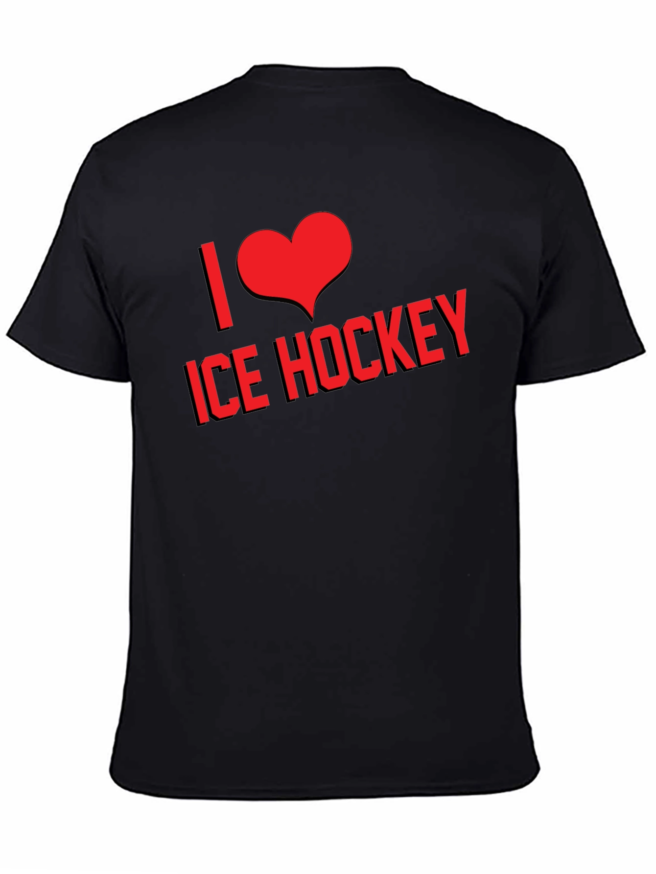 I Love Ice Hockey Graphic T-Shirt