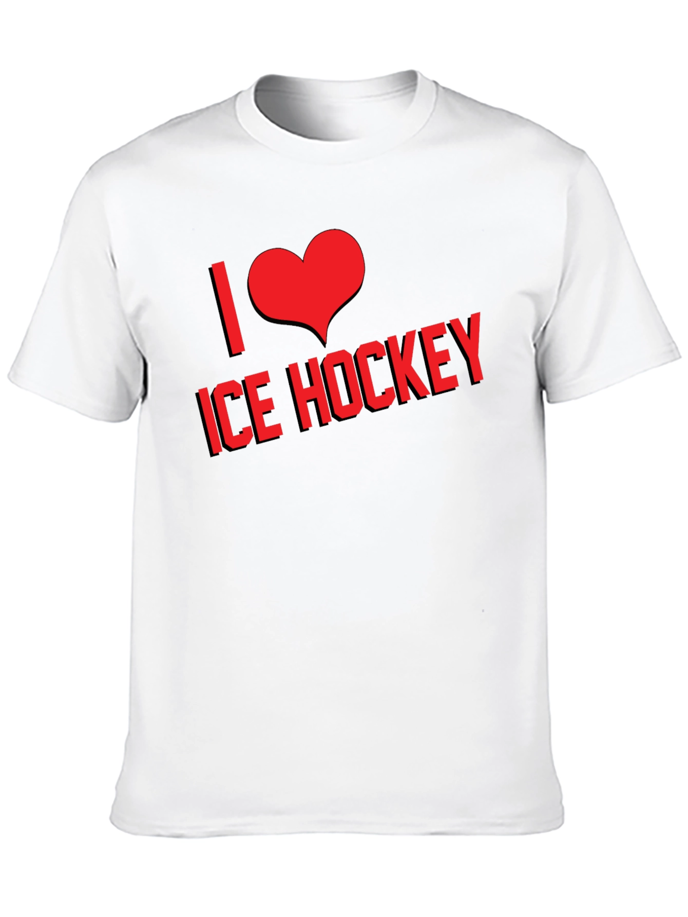 I Love Ice Hockey Graphic T-Shirt