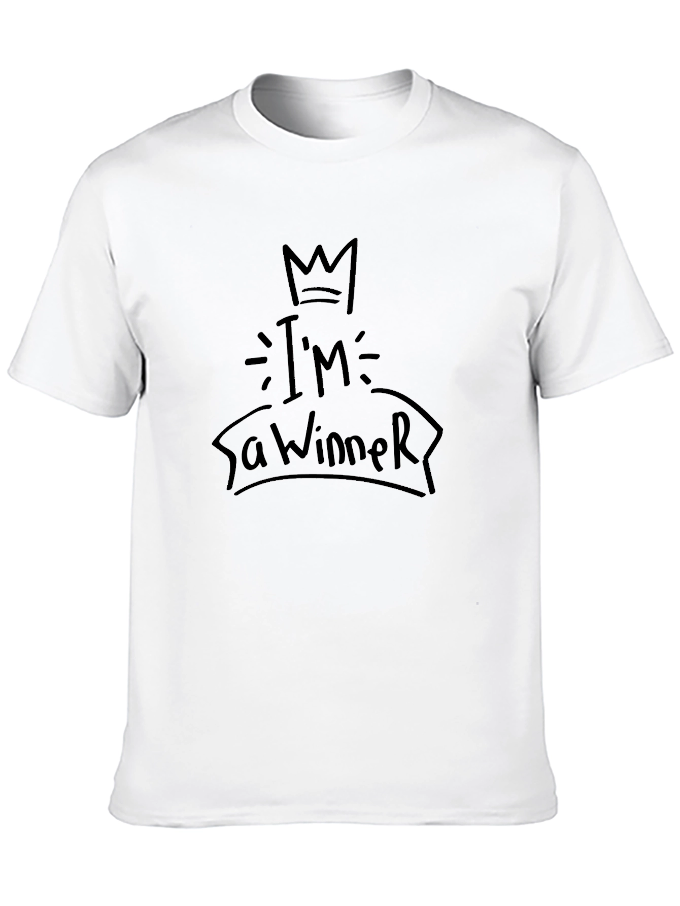 Im a Winner Black T-Shirt - Bold Graphic Tee