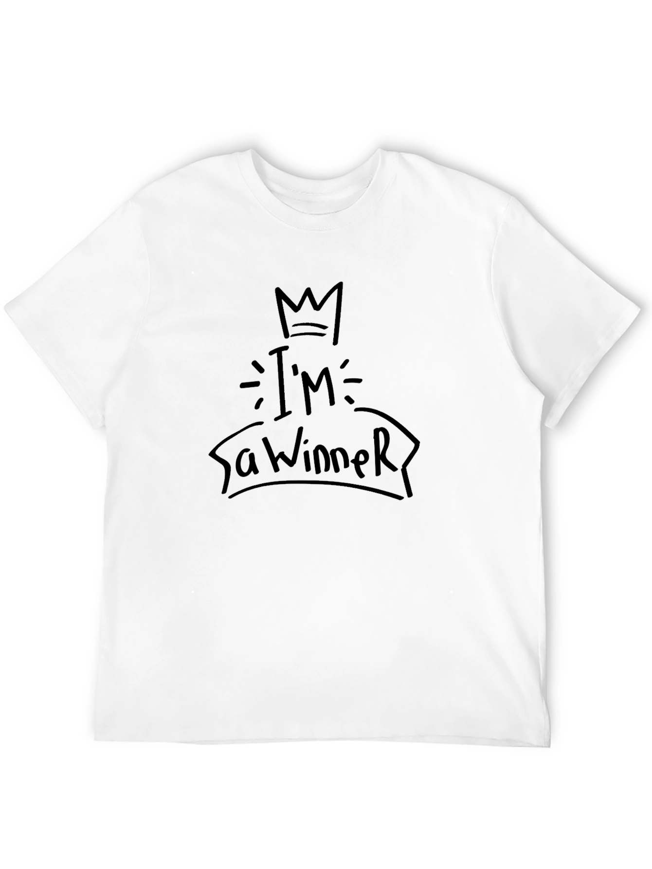 Im a Winner Black T-Shirt - Bold Graphic Tee