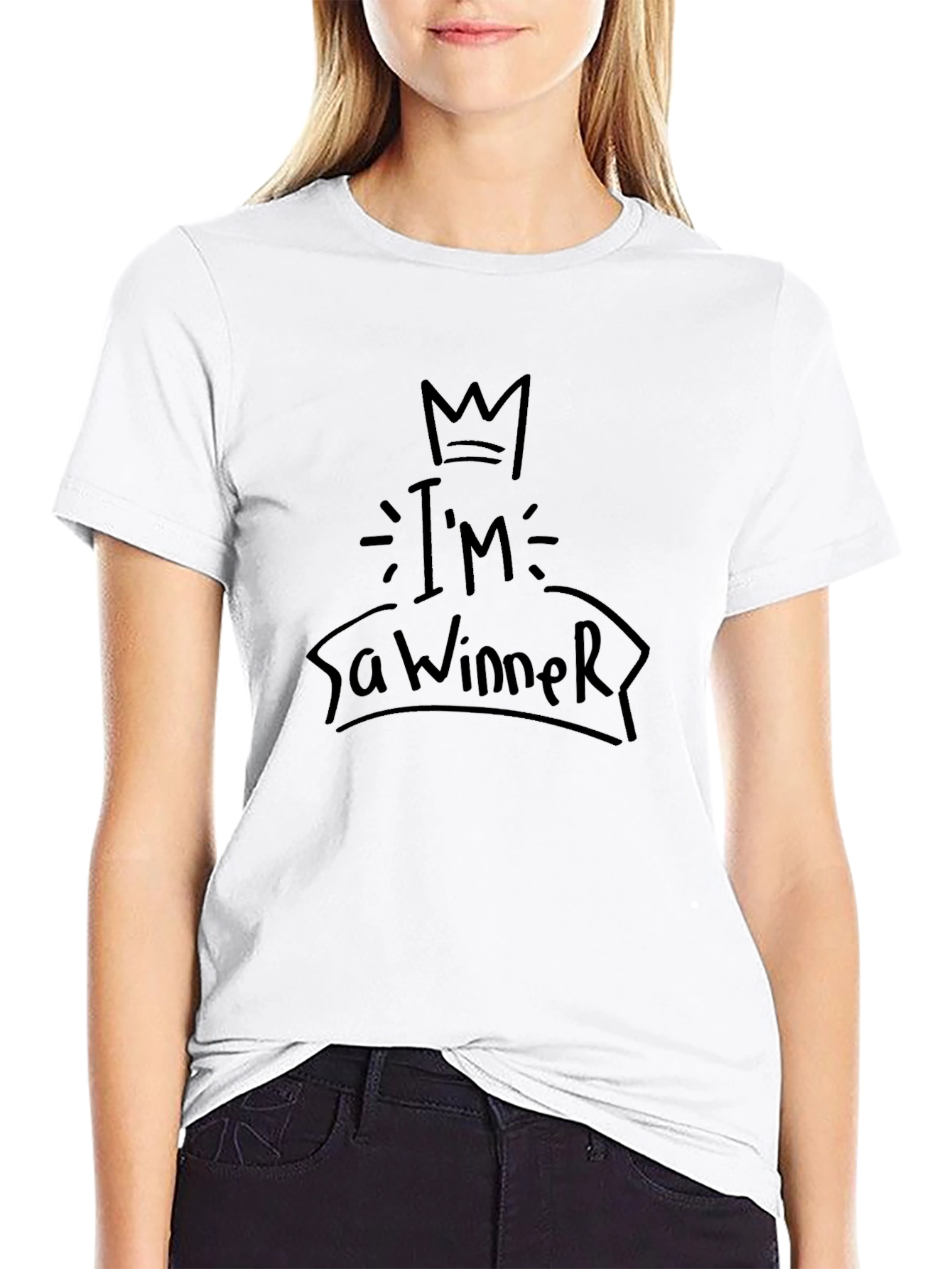 Im a Winner Black T-Shirt - Bold Graphic Tee